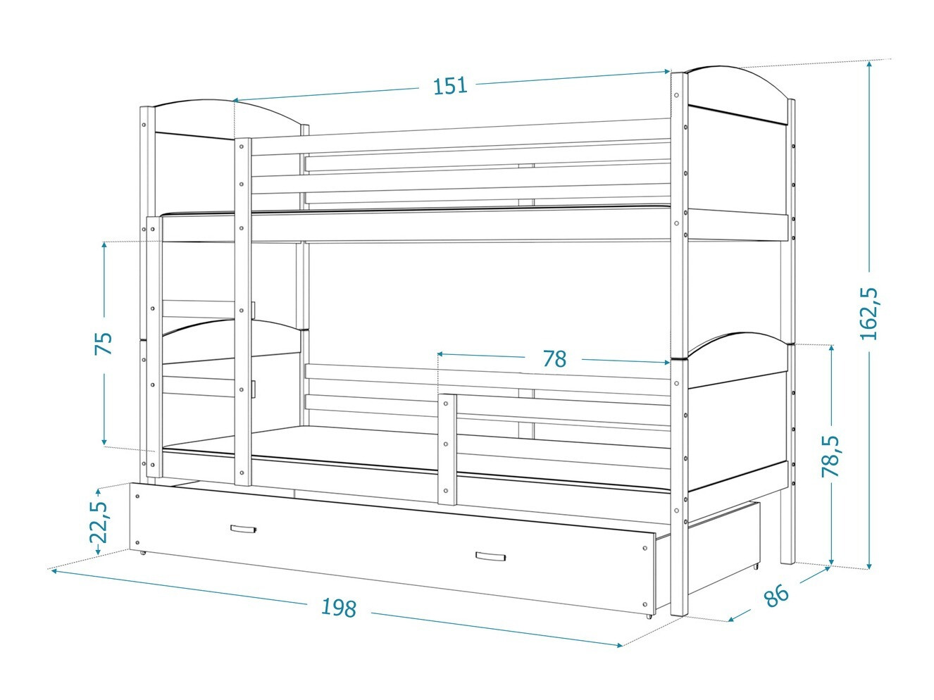 Pat supraetajat SR10867 cu ambalaj deteriorat