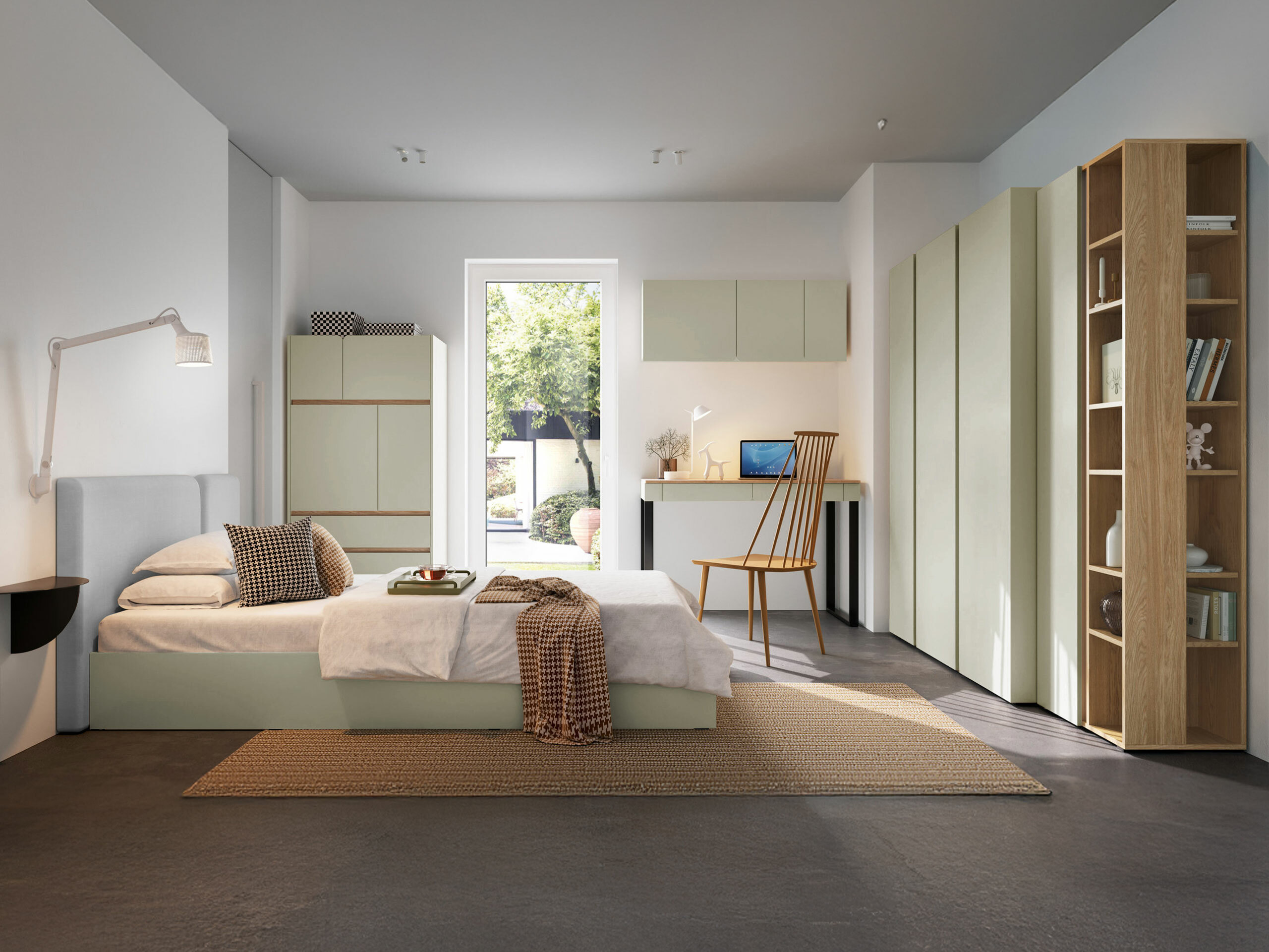 Set dormitor Fiosono 113 (Eucalipt + Stejar)