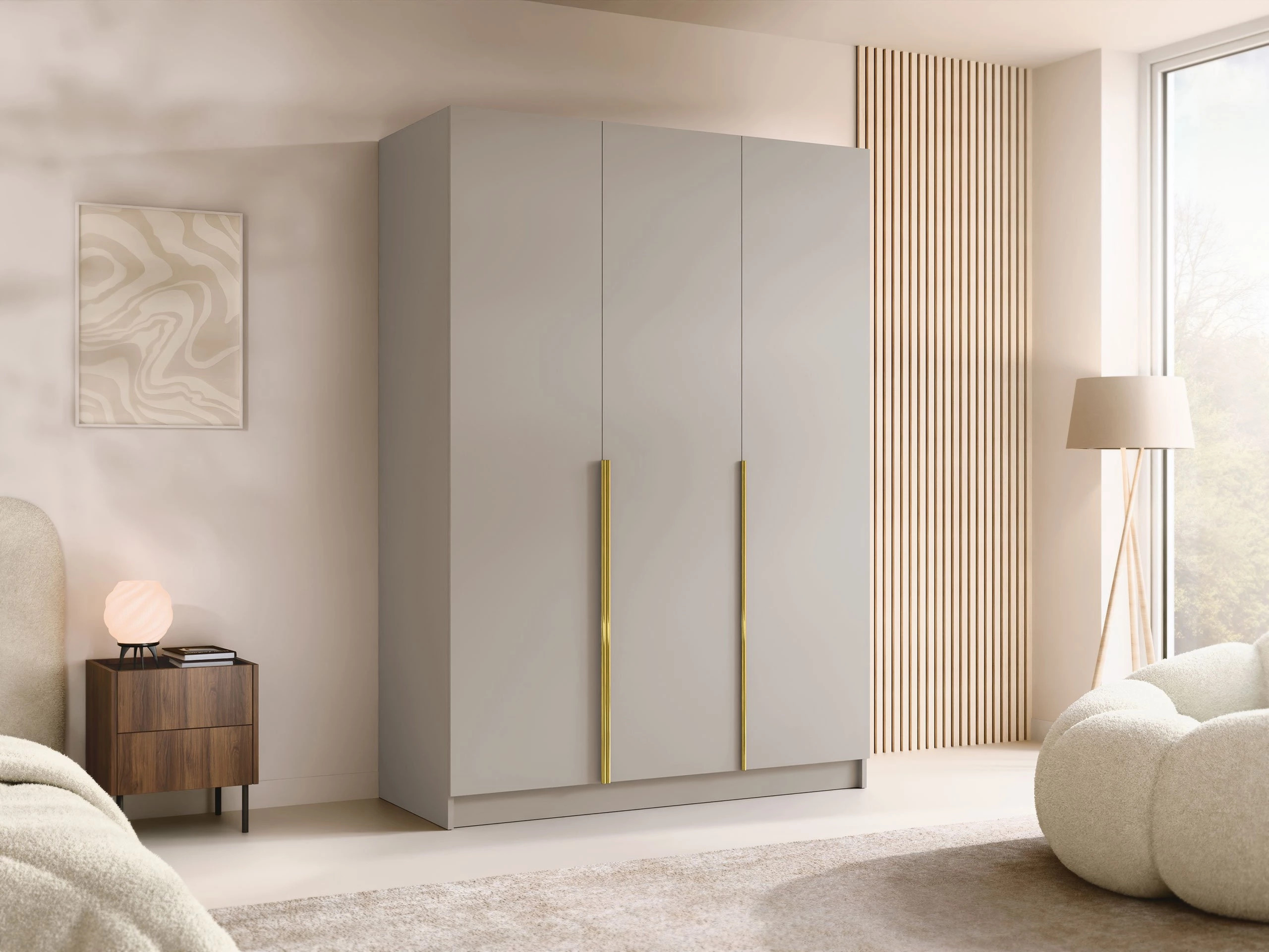 Dulap Closico Decoron I (Cașmir + Auriu)