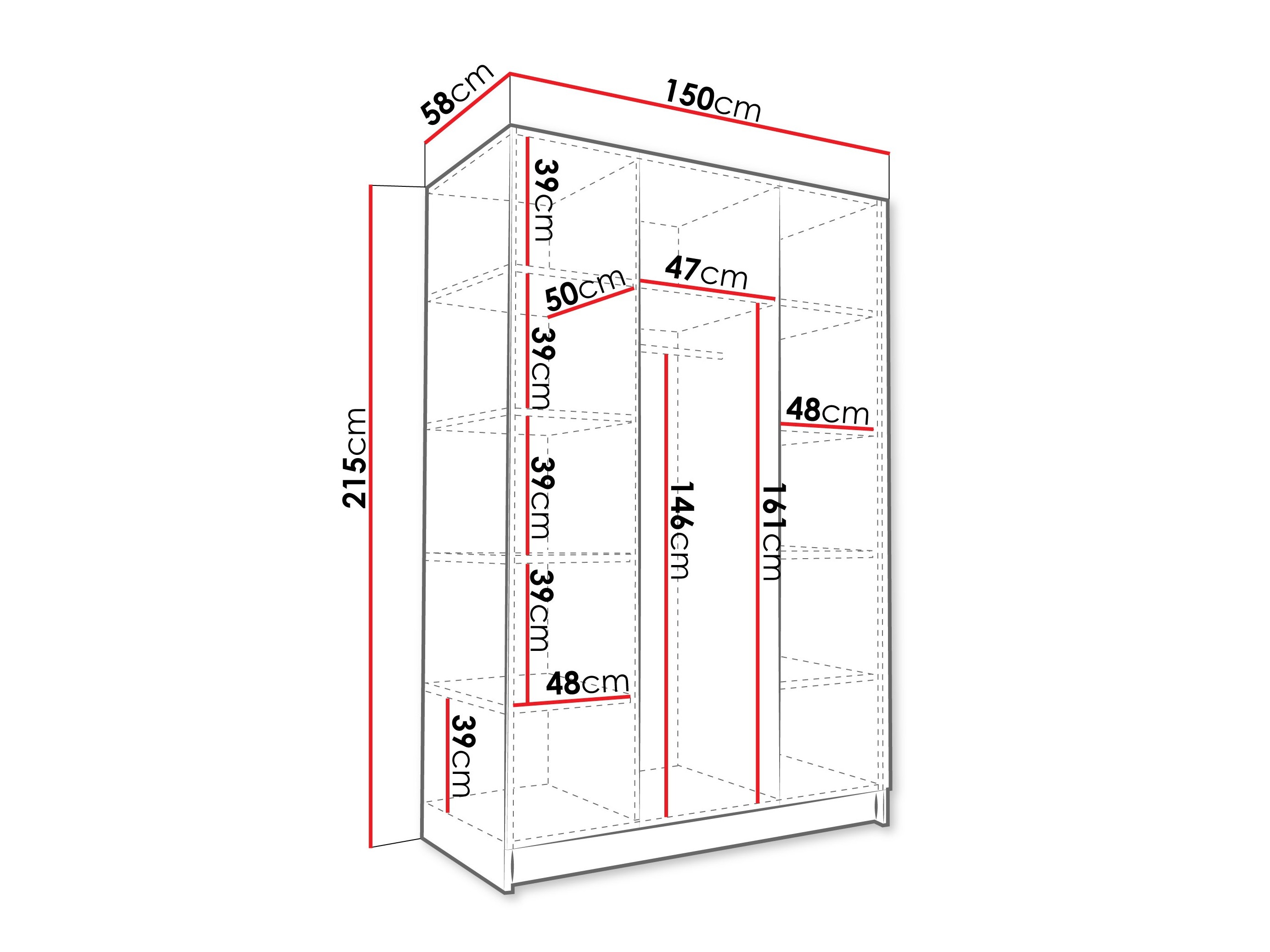 Dulap Closico Decoron II (Nuc)