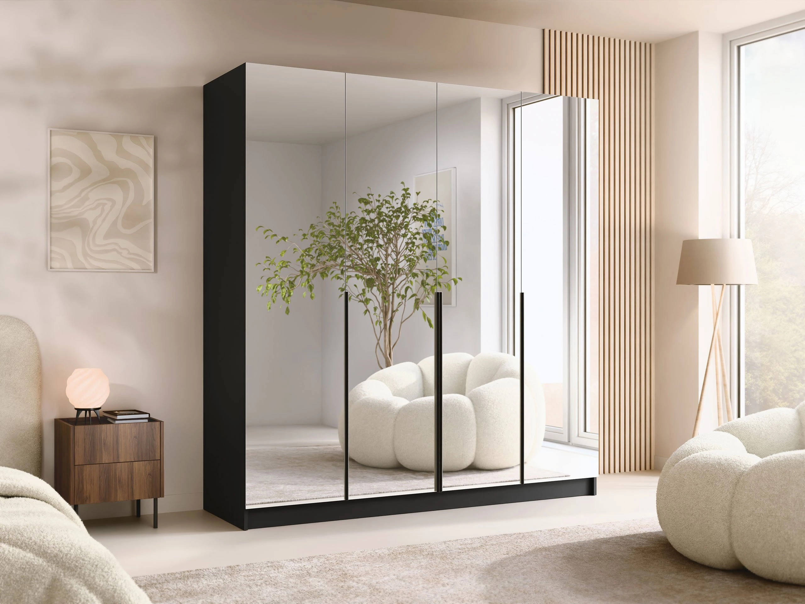 Dulap Closico Navor III (Negru)