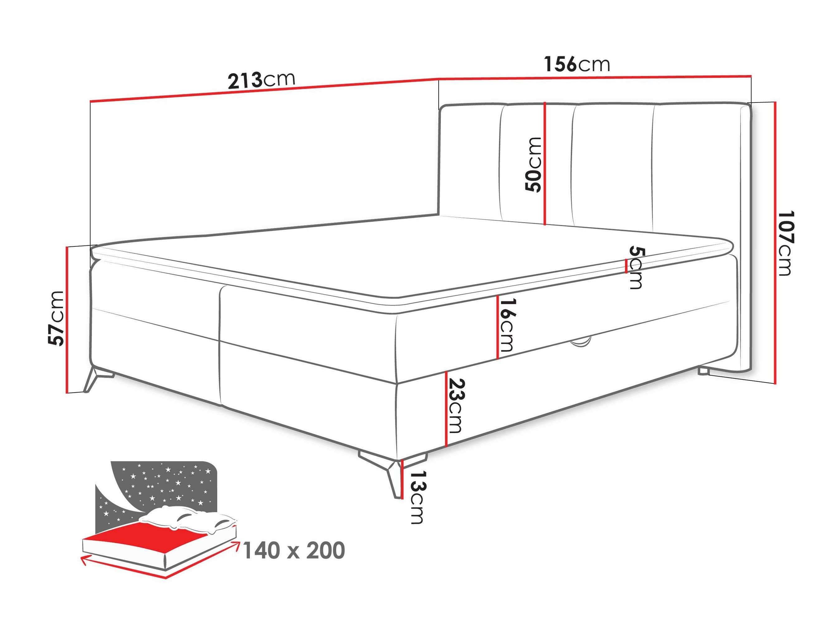 Pat boxspring Viter (Vibe 95)