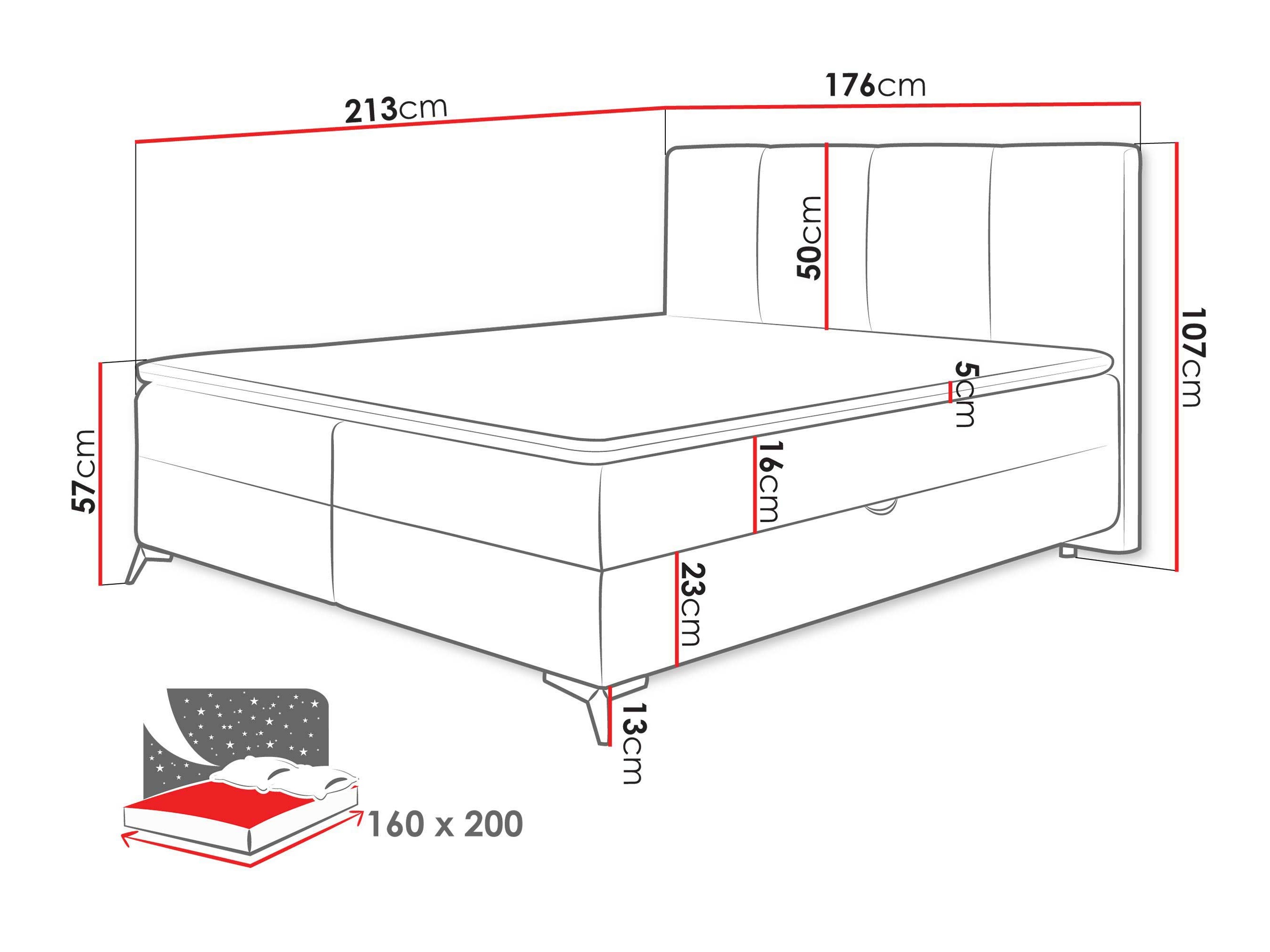 Pat boxspring Viter (Vibe 95)