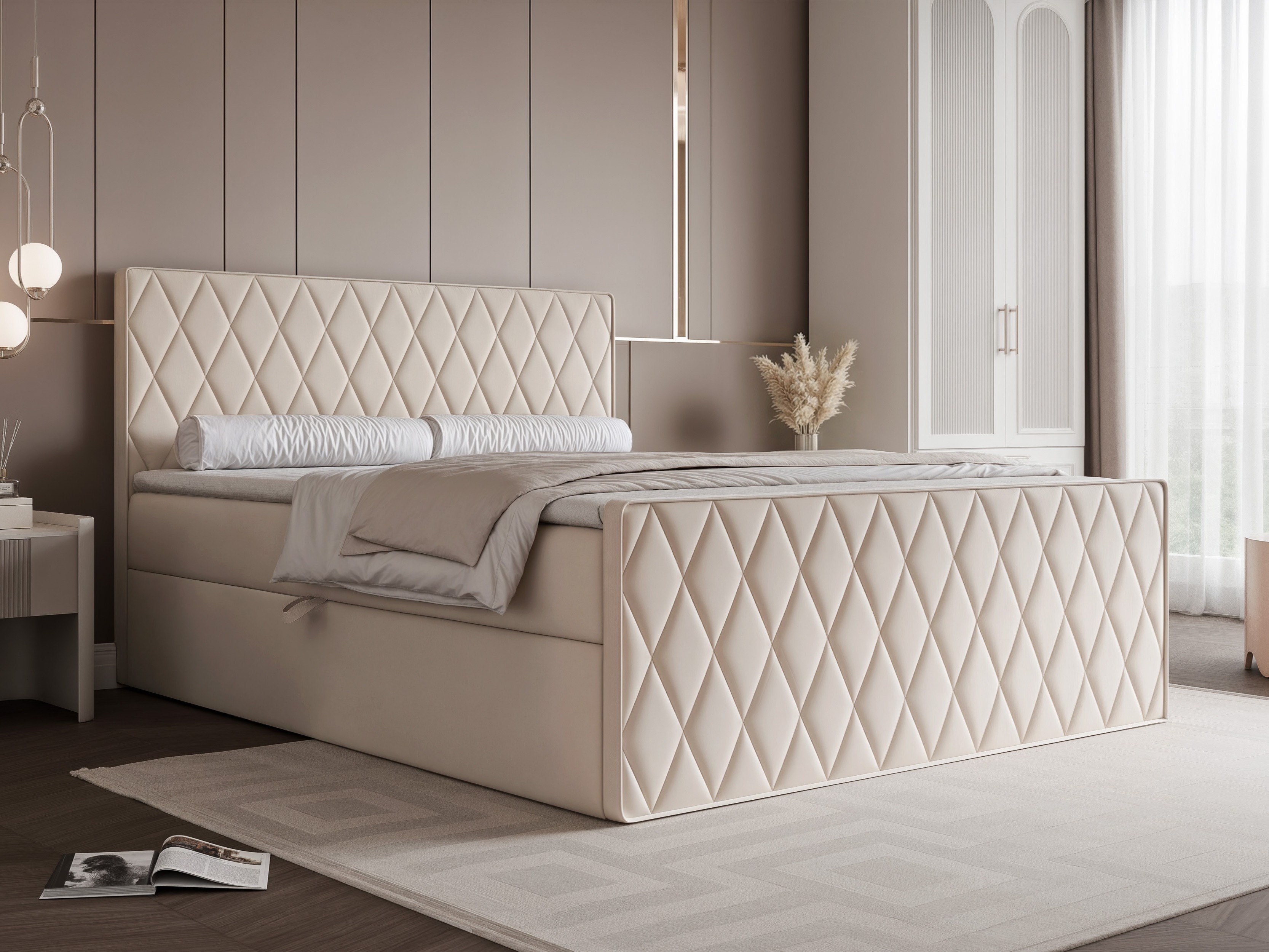 Pat boxspring Martinez 129 (Magic Velvet 2256)