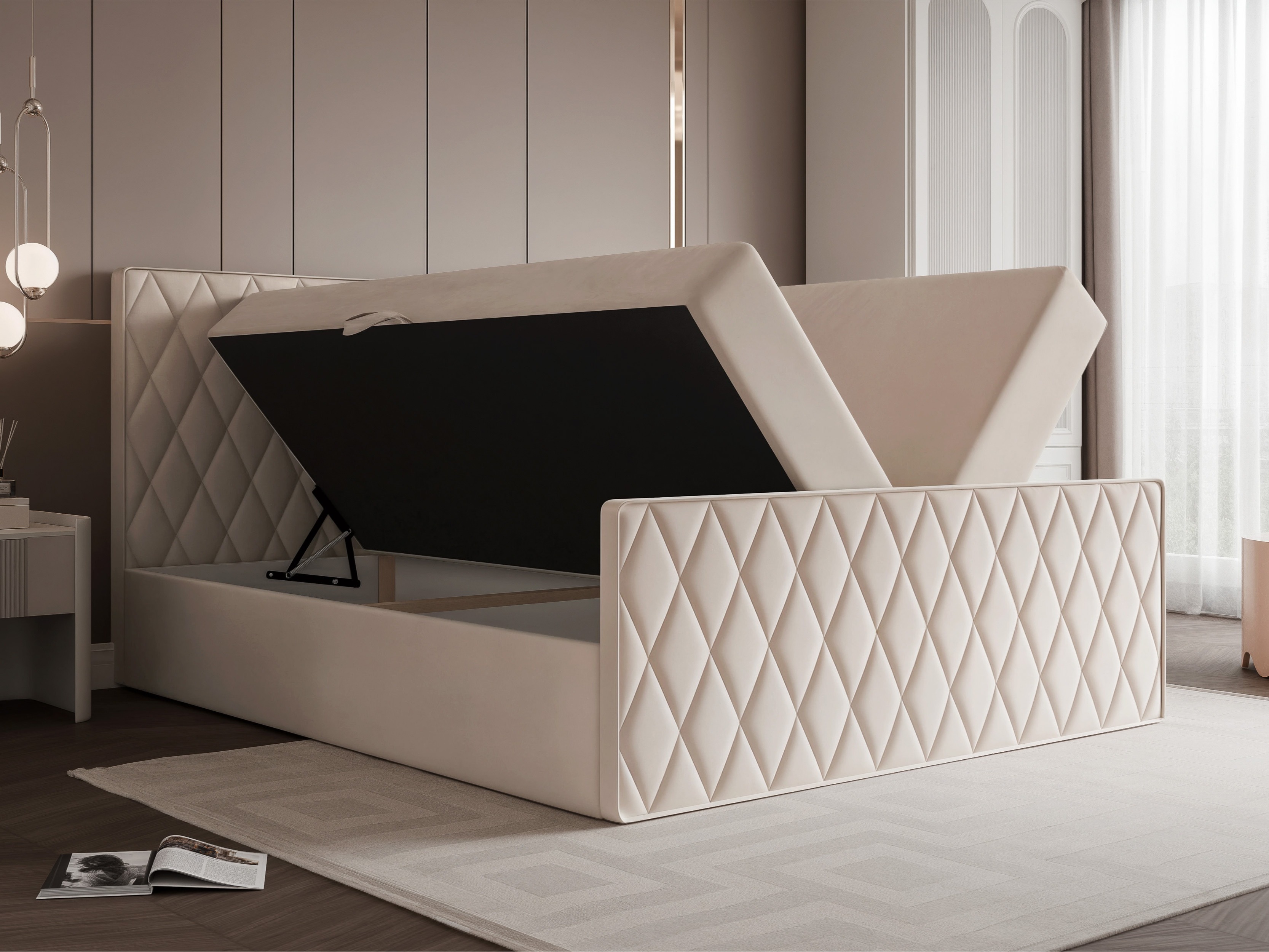 Pat boxspring Martinez 129 (Magic Velvet 2256)