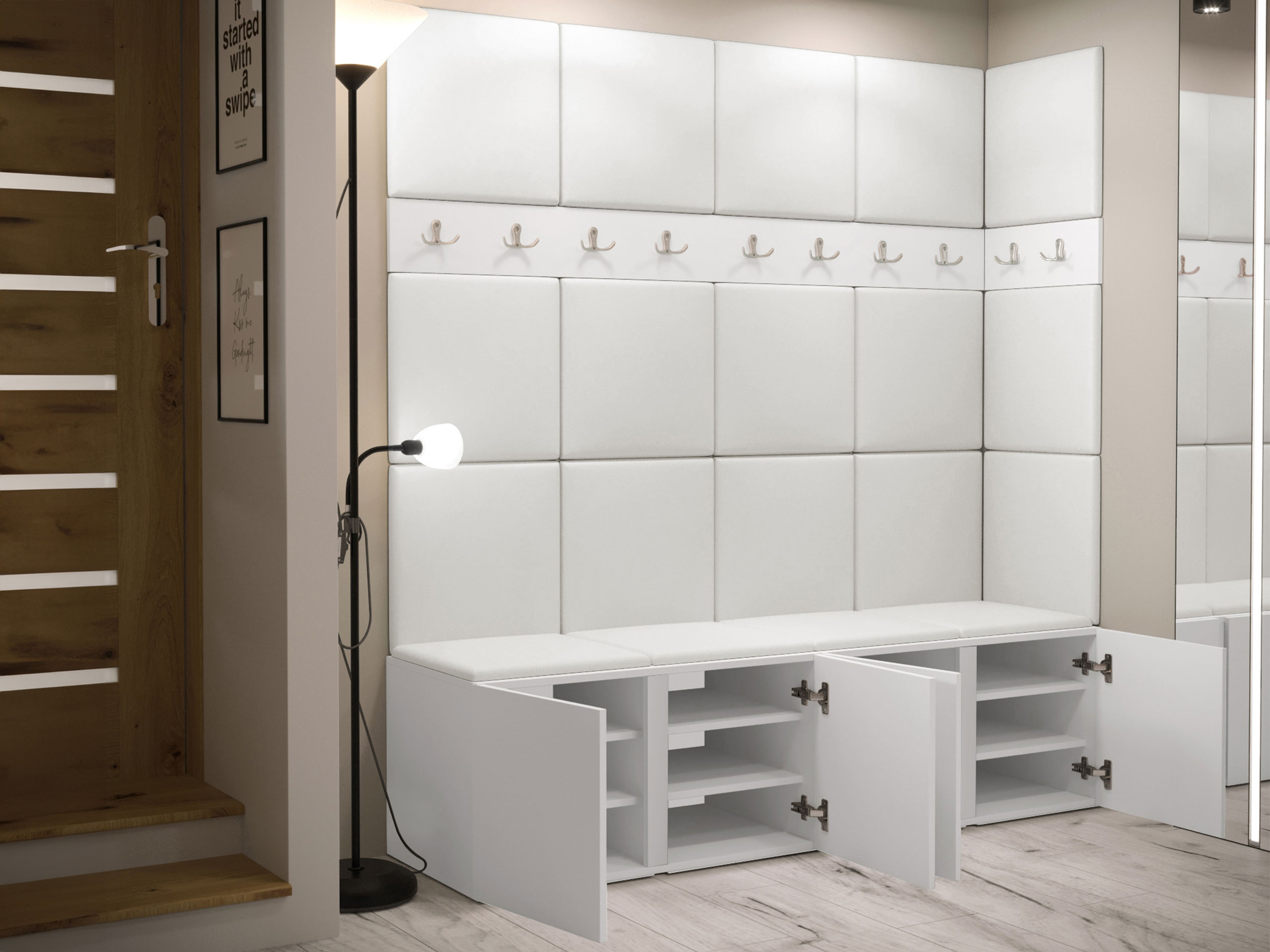 Set de hol Pinis II (Alb)