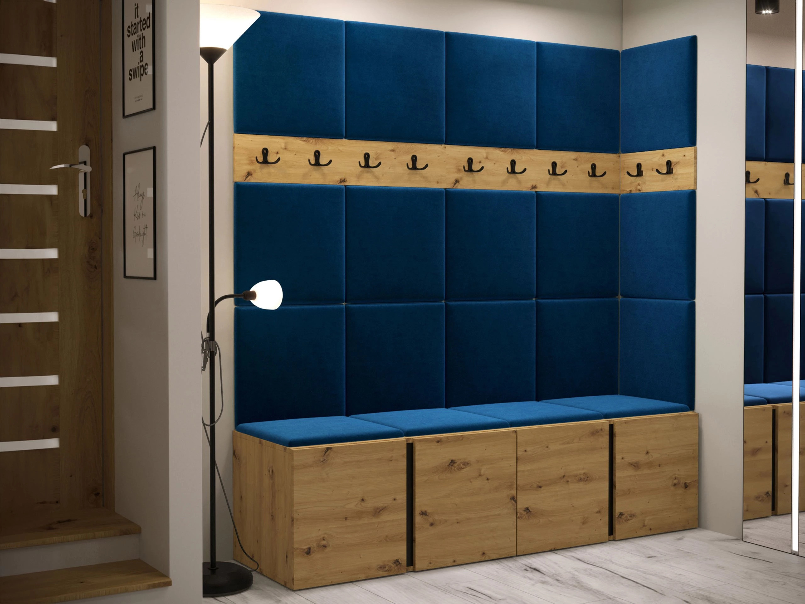 Set de hol Pinis II (Stejar artizan)