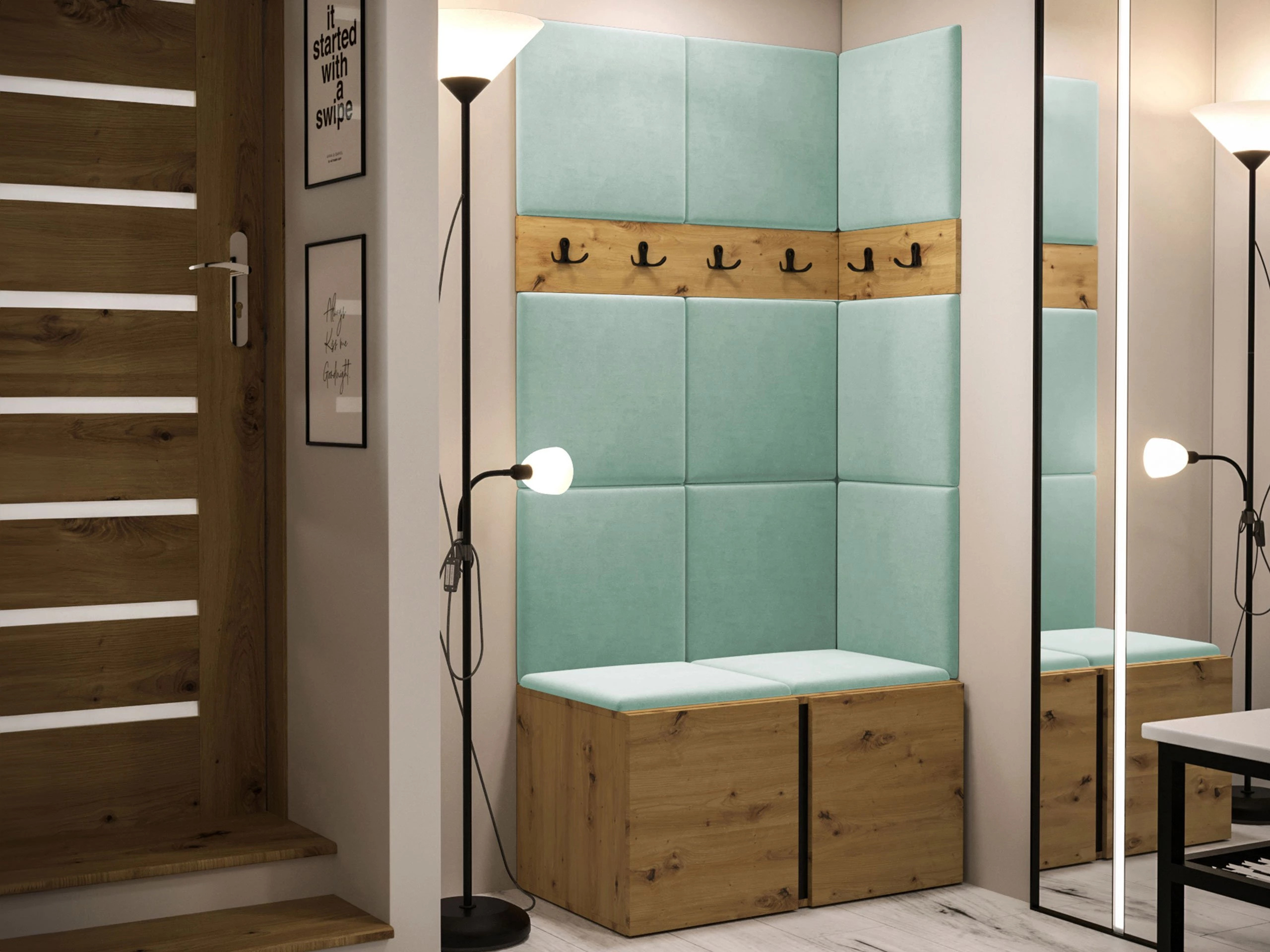 Set de hol Hartford 264 (Stejar artizan)