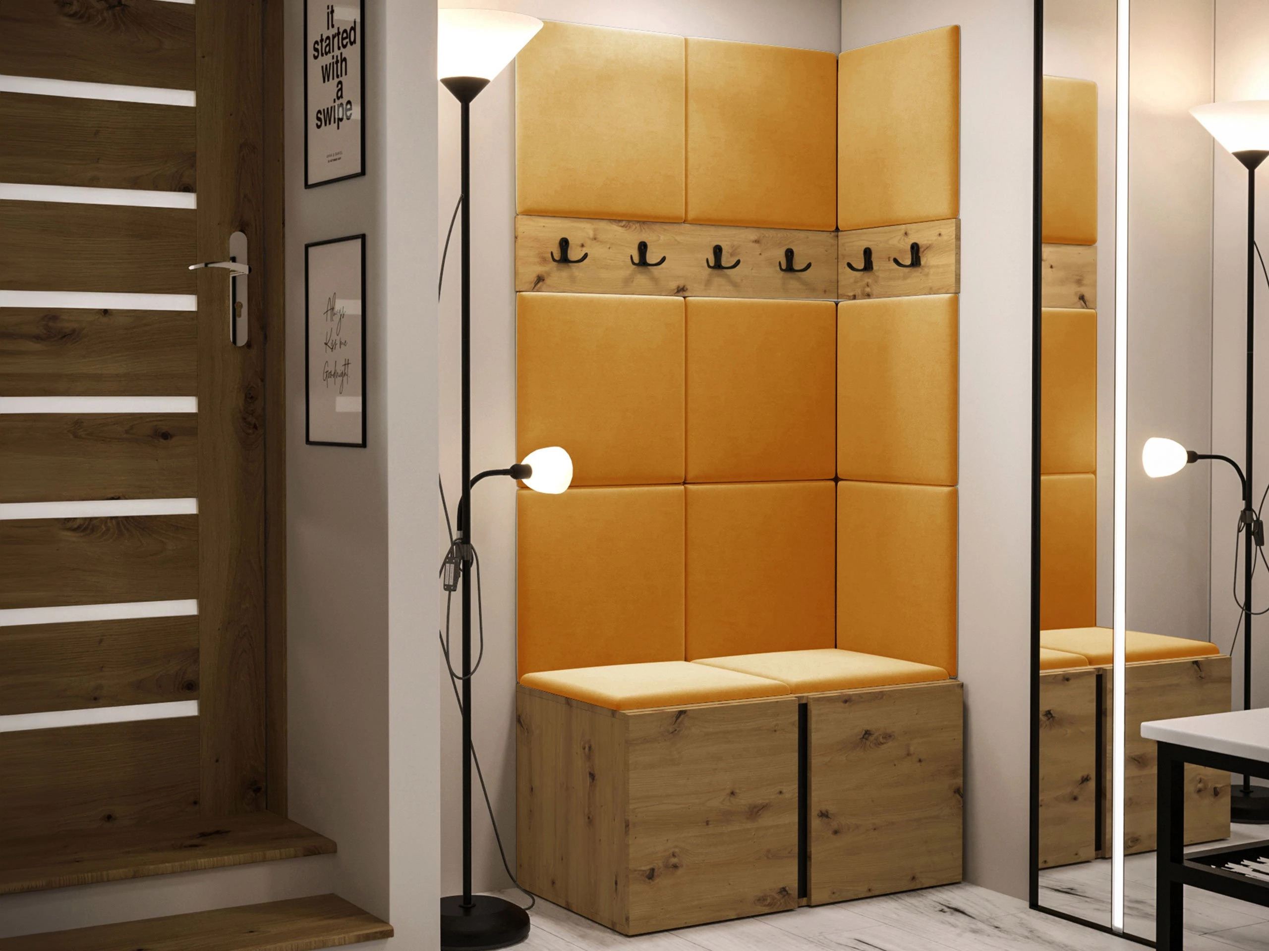 Set de hol Hartford 264 (Stejar artizan)