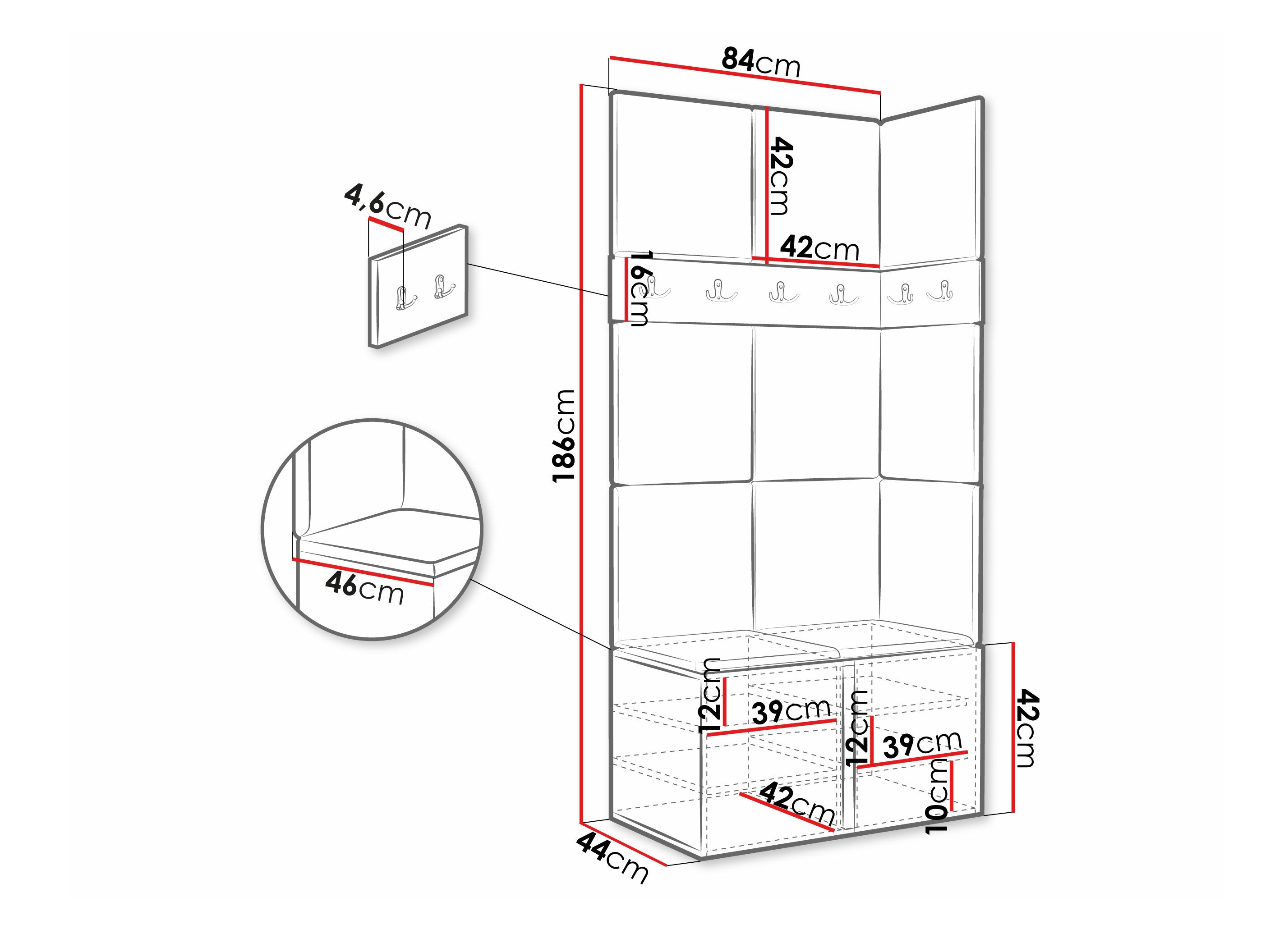 Set de hol Pinis I (Alb)