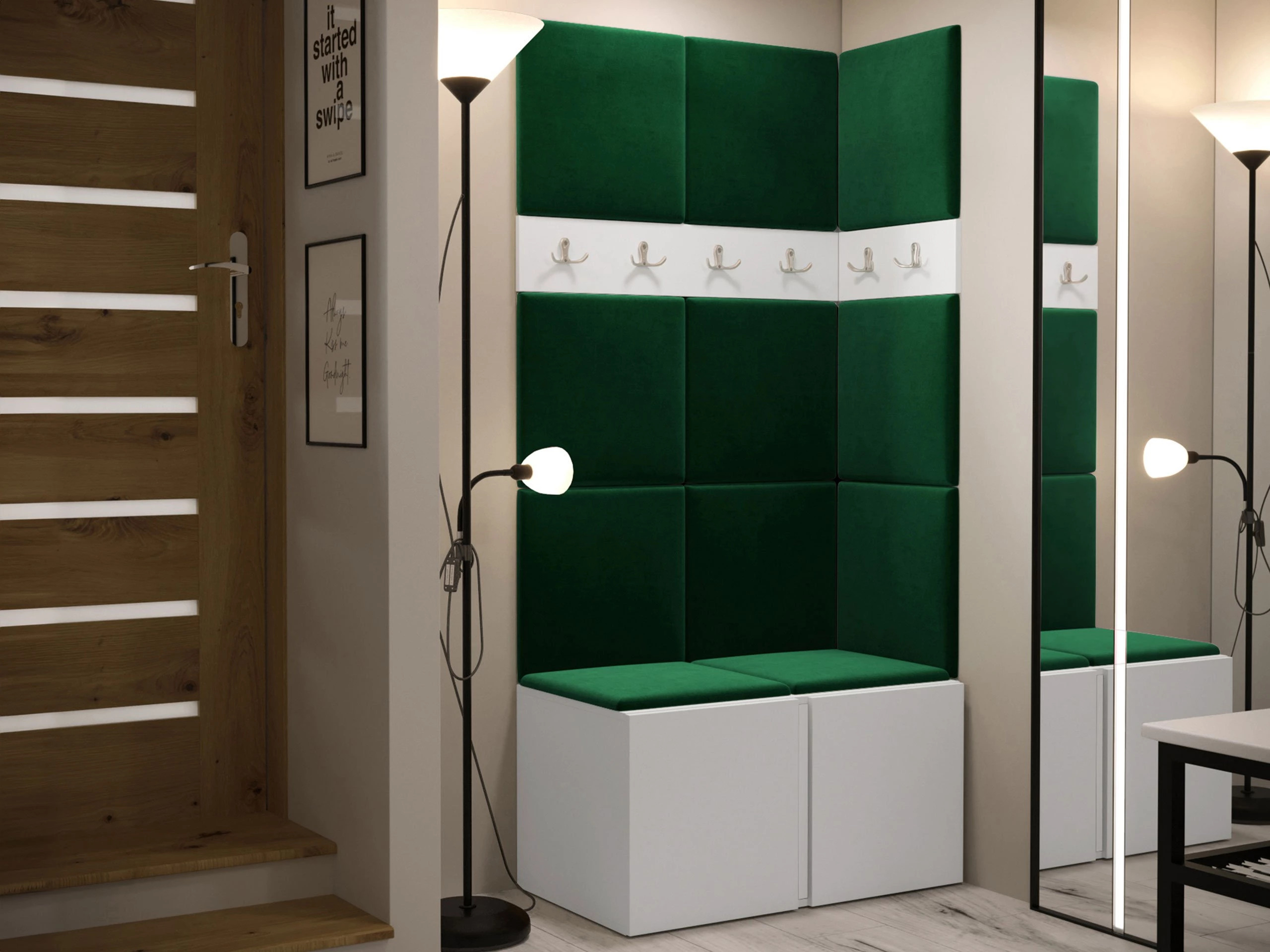 Set de hol Pinis I (Alb)