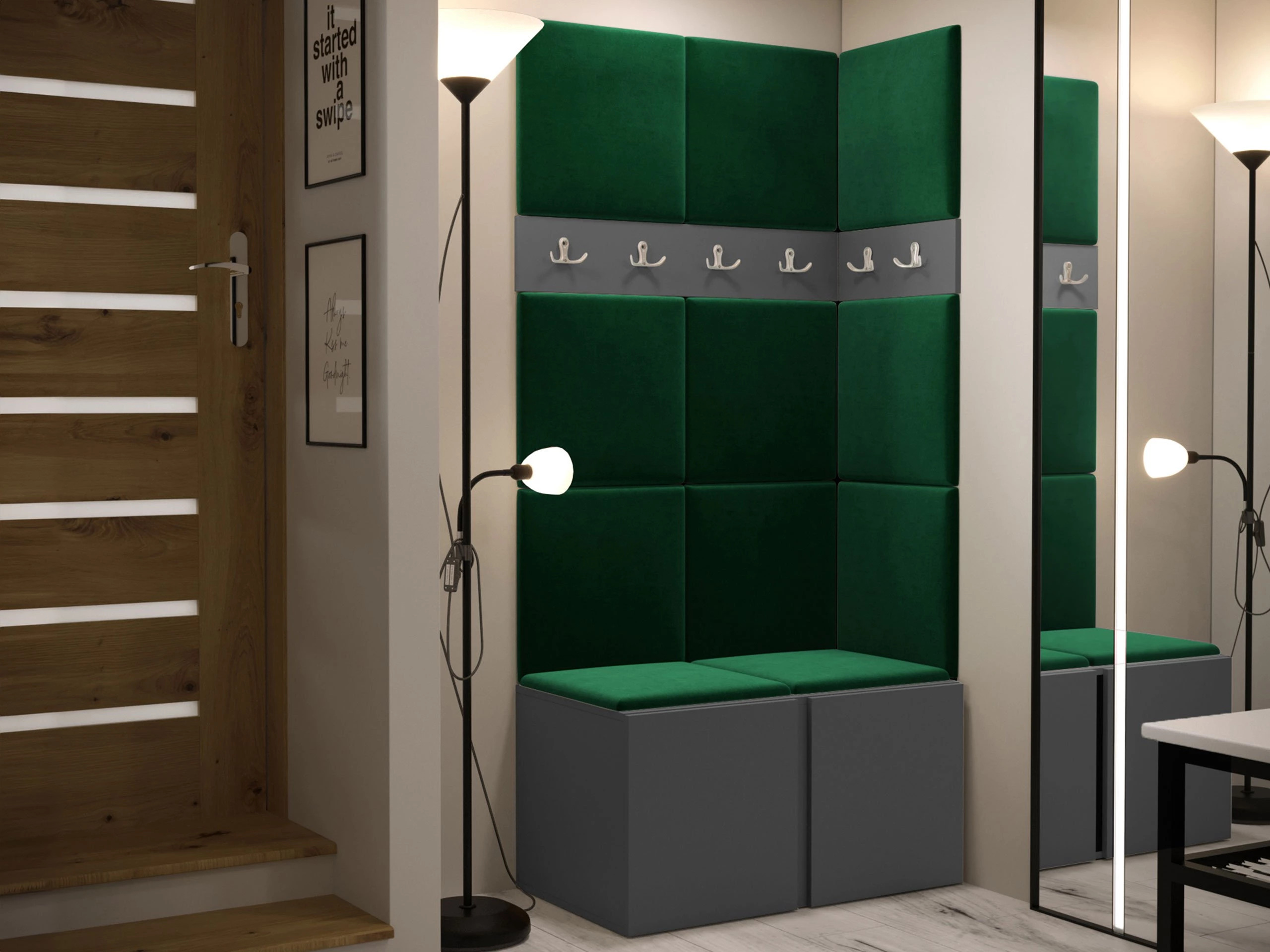 Set de hol Pinis I (Grafit)