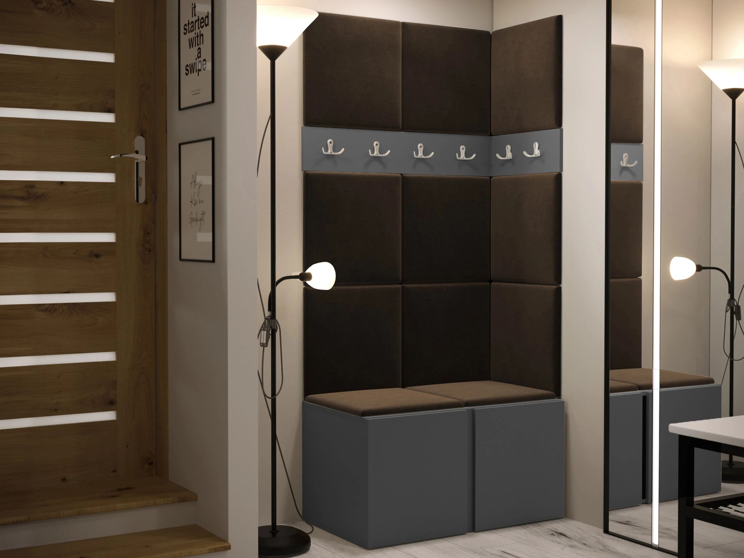 Set de hol Pinis I (Grafit)
