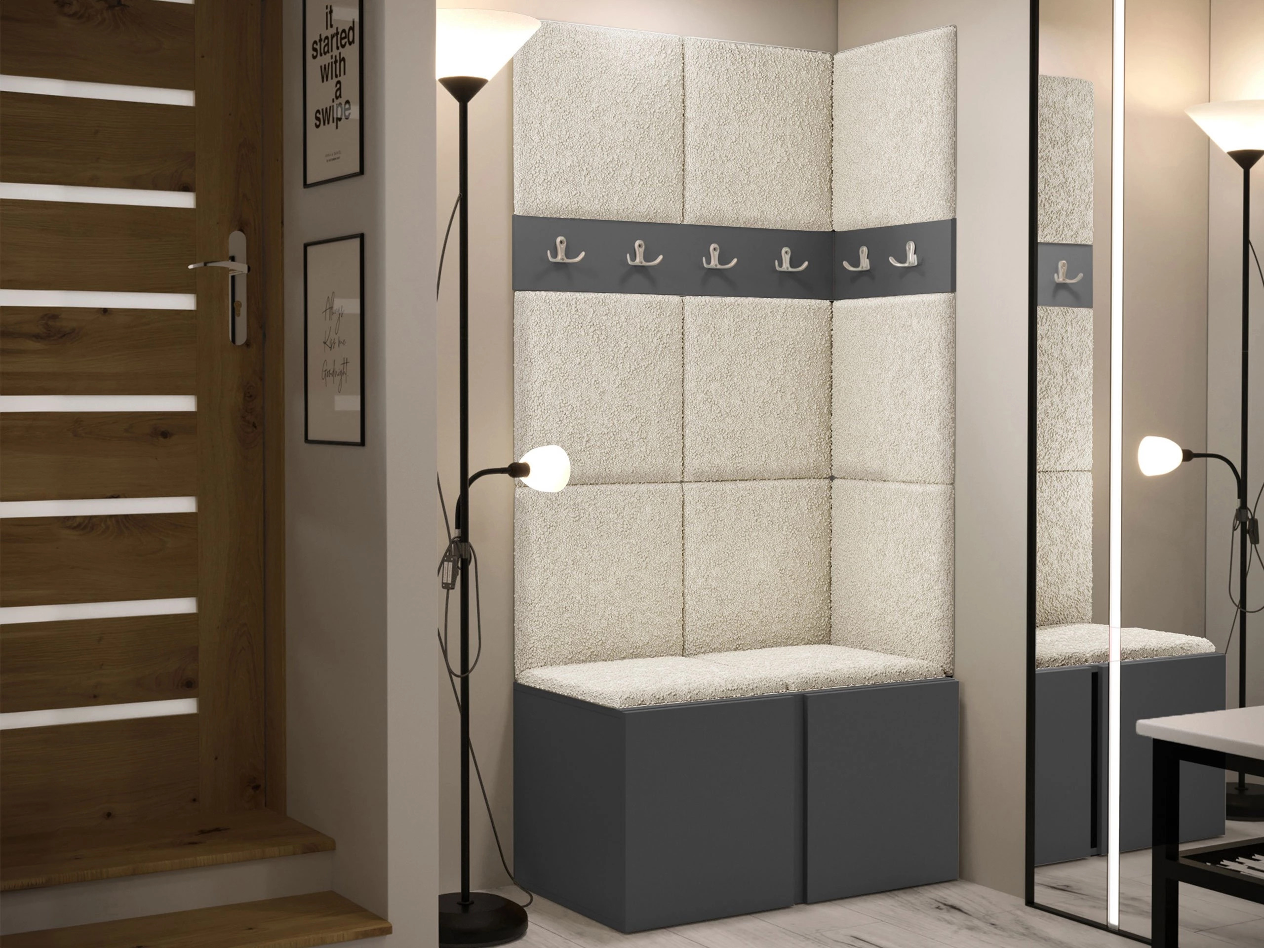 Set de hol Pinis I (Grafit)