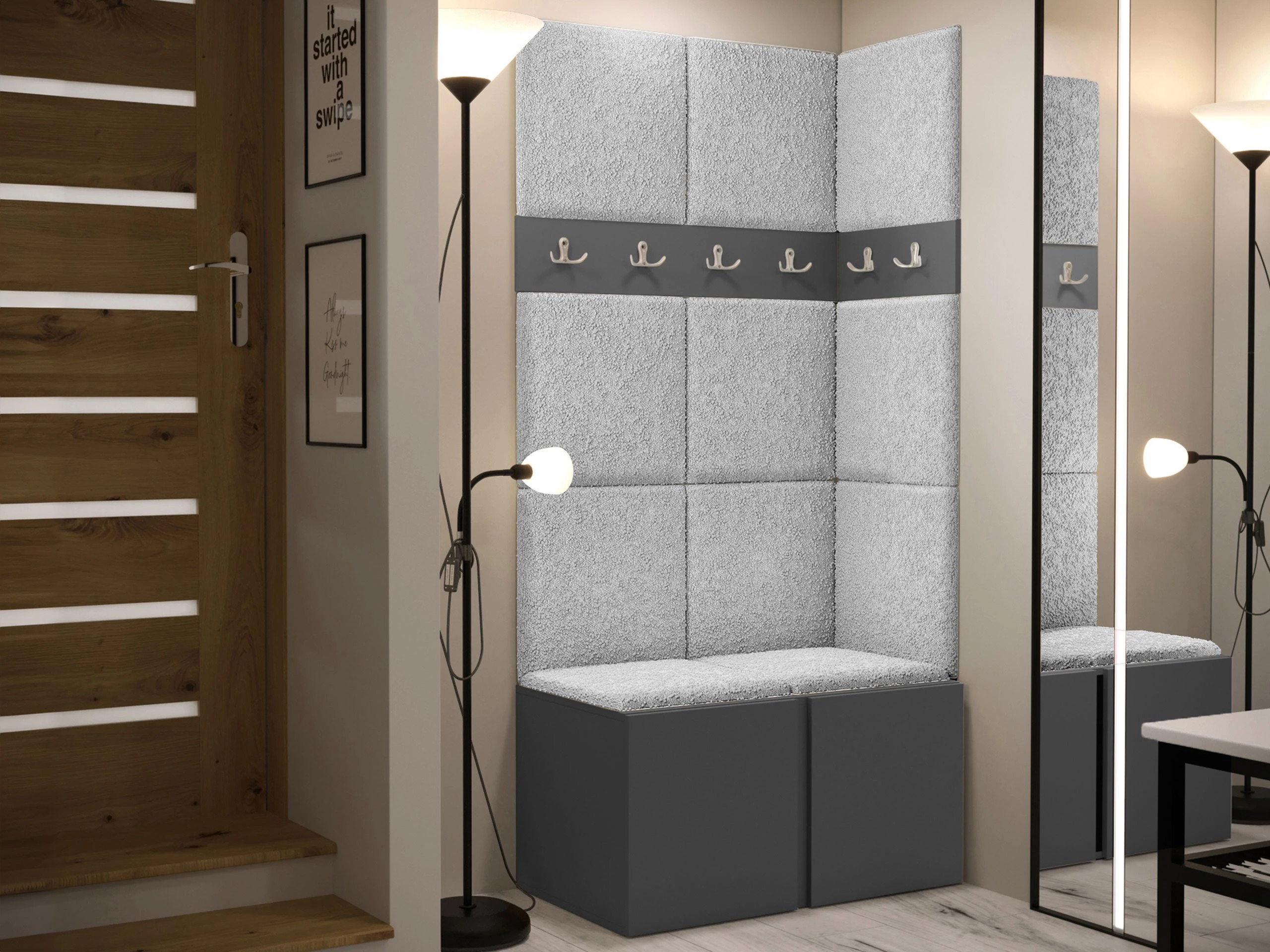 Set de hol Pinis I (Grafit)