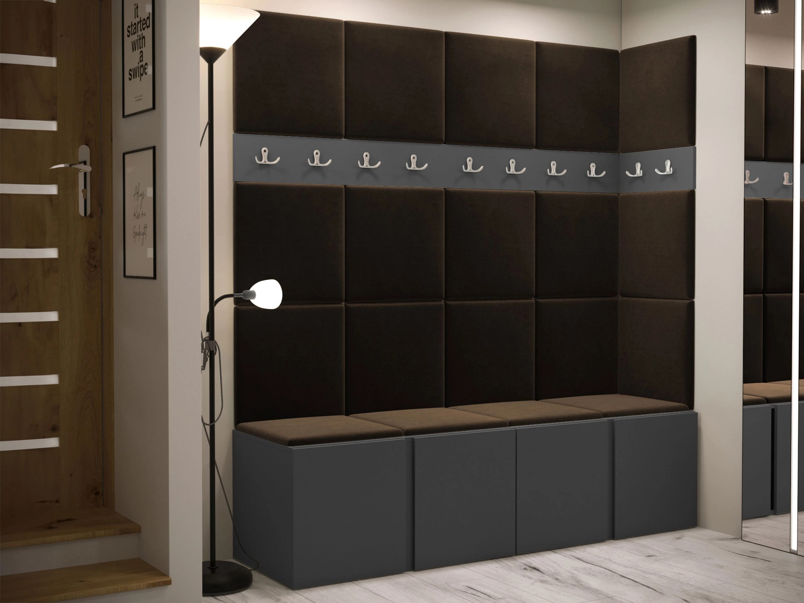 Set de hol Pinis II (Grafit)