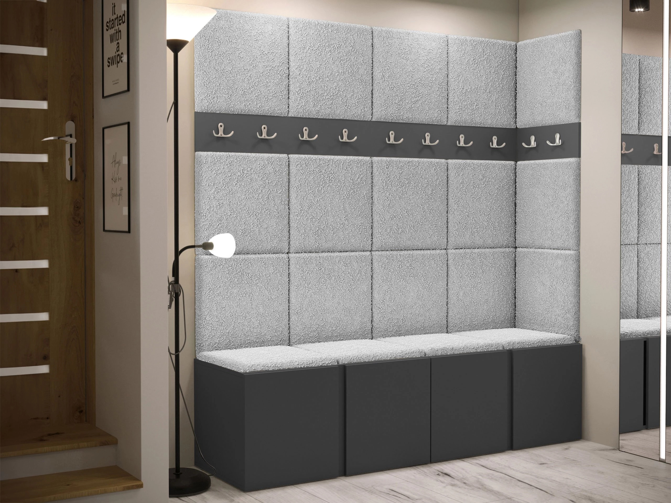 Set de hol Pinis II (Grafit)