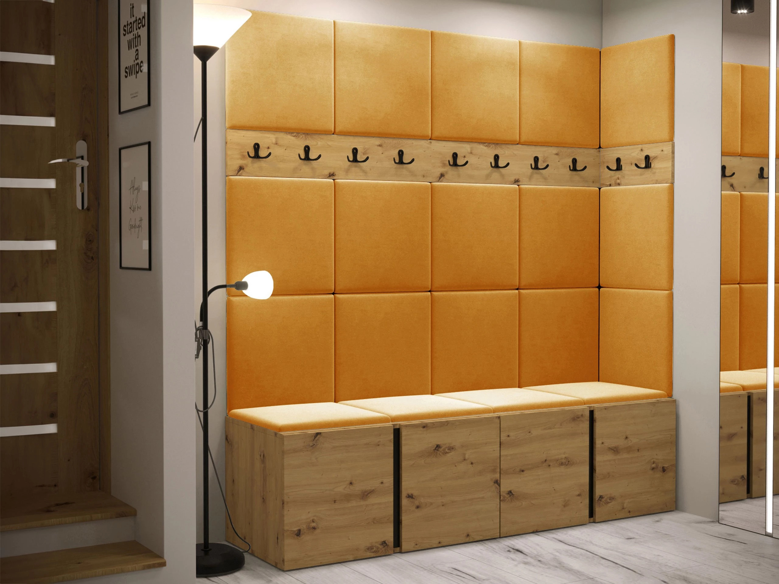 Set de hol Pinis II (Stejar artizan)