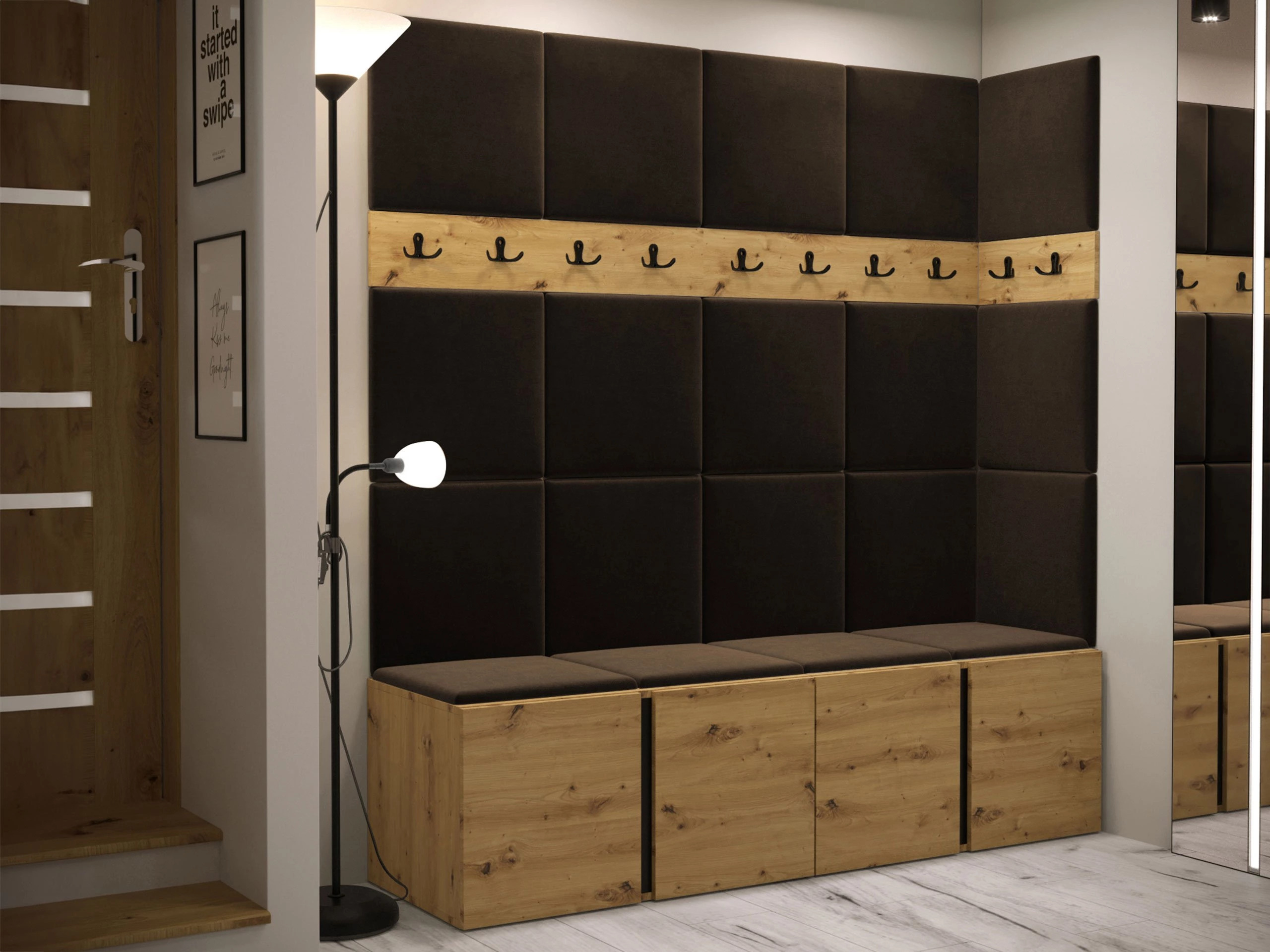 Set de hol Pinis II (Stejar artizan)