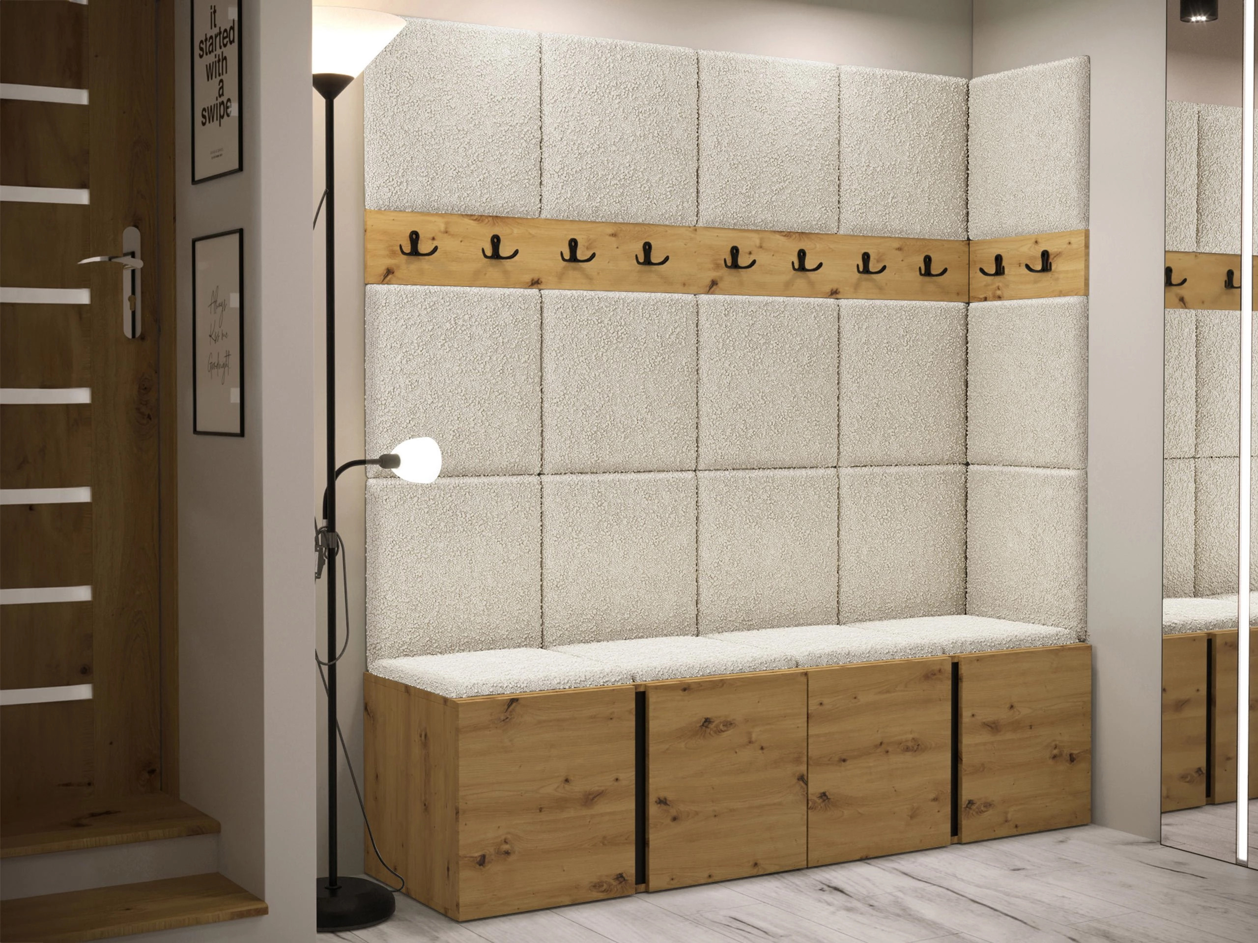 Set de hol Pinis II (Stejar artizan)