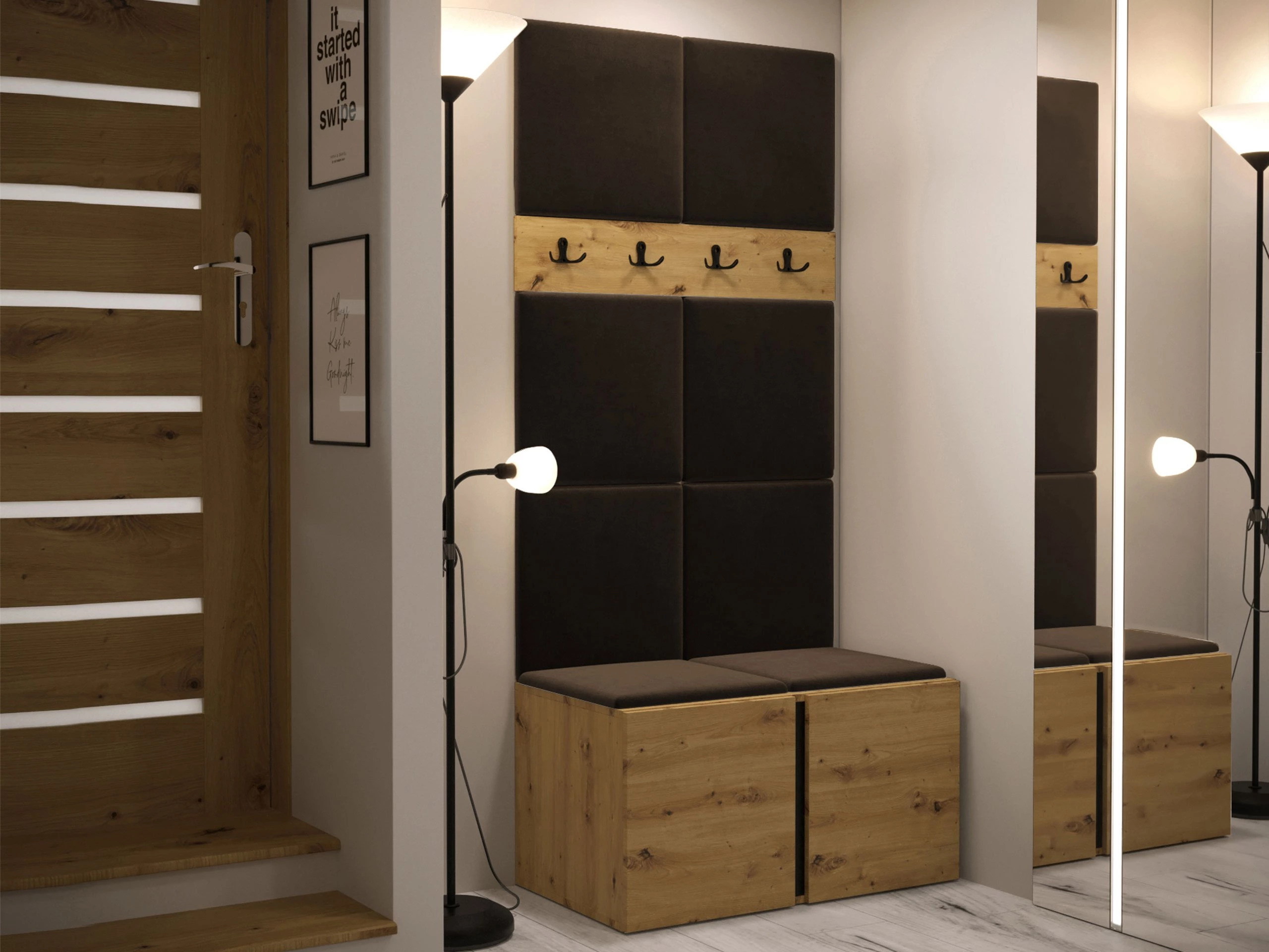 Set de hol Hartford 267 (Stejar artizan)