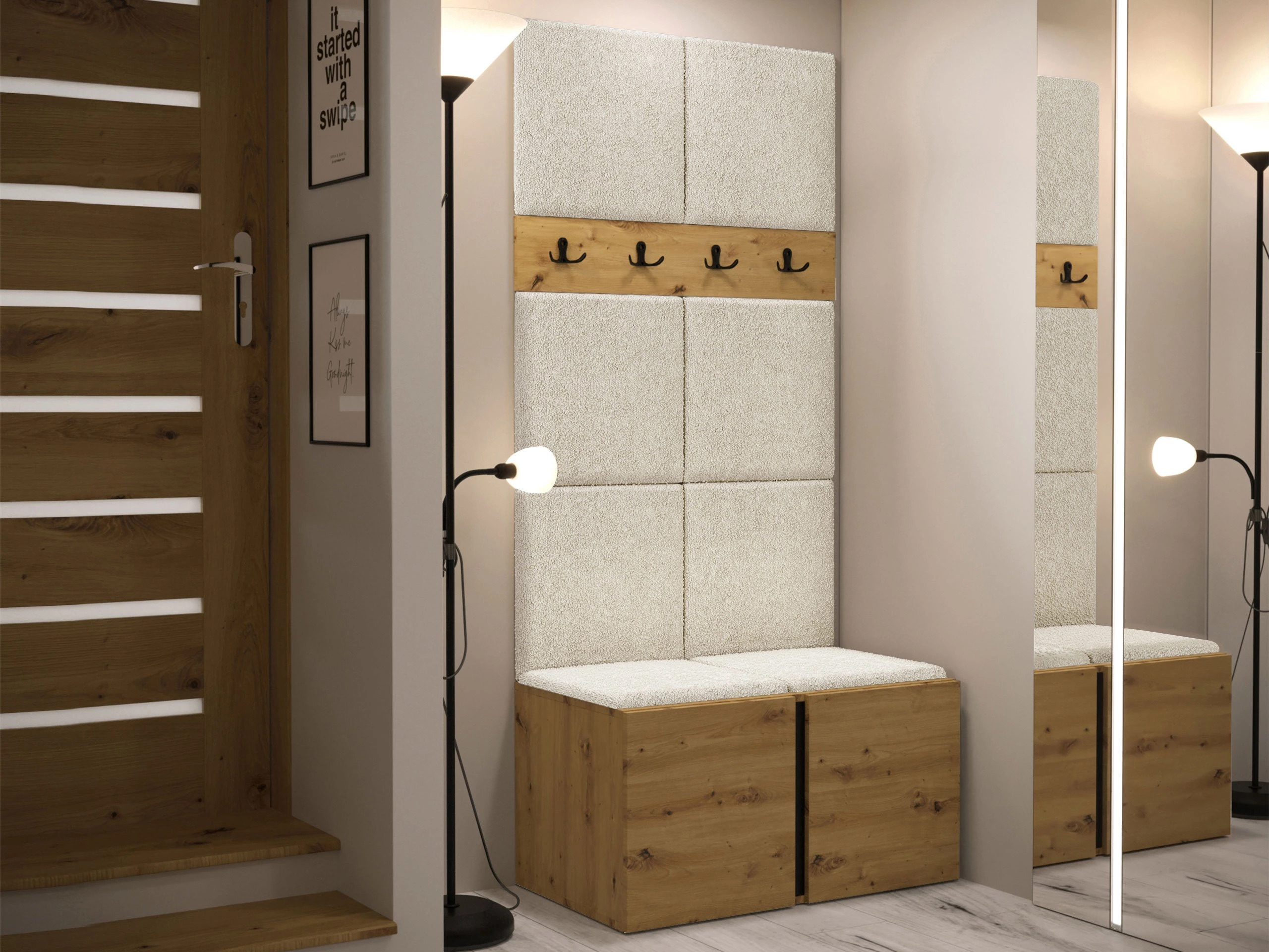 Set de hol Hartford 267 (Stejar artizan)