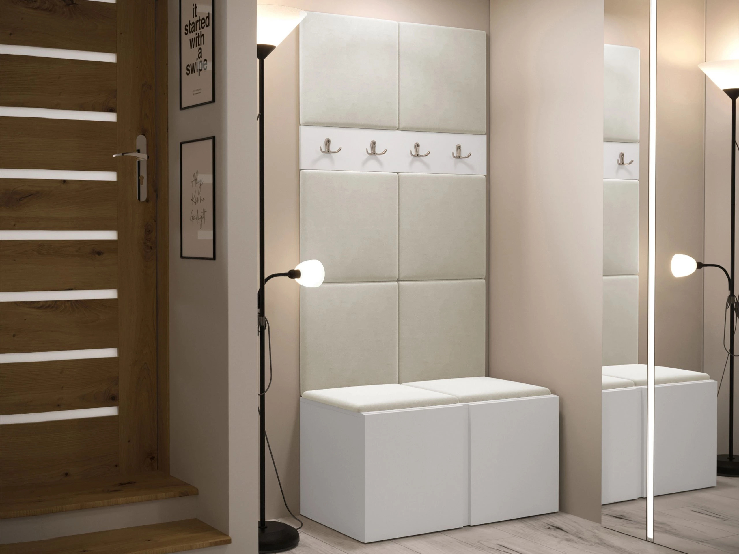 Set de hol Pinis IV (Alb)