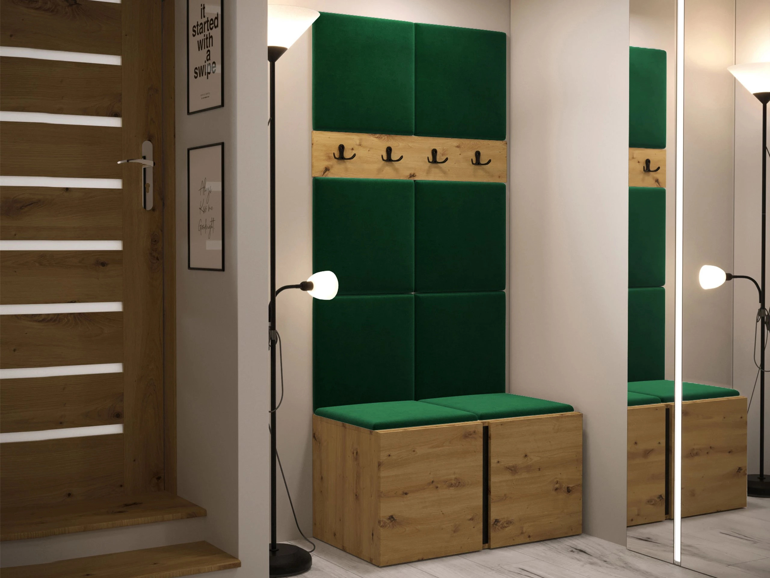 Set de hol Pinis IV (Stejar artizan)