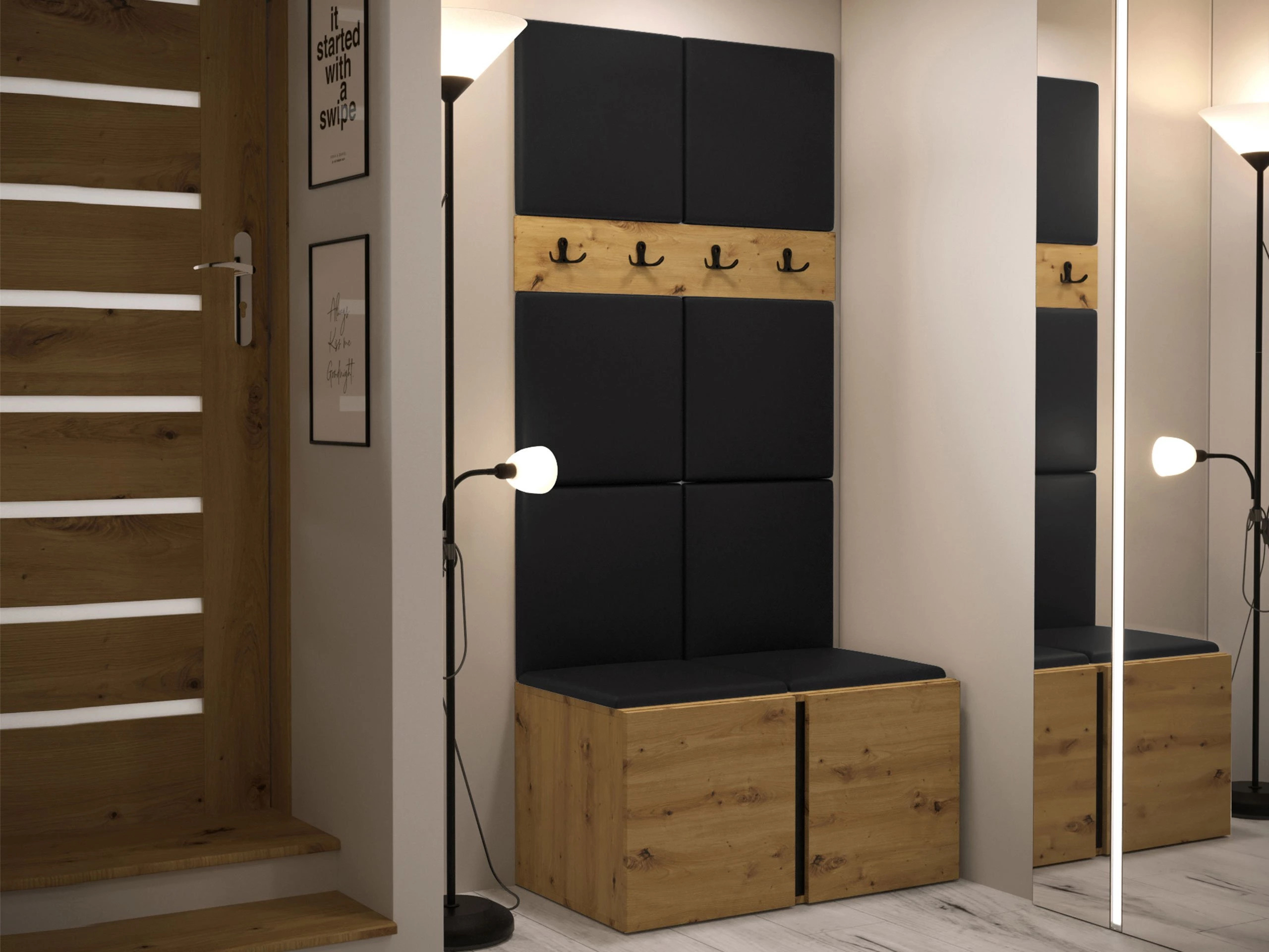 Set de hol Pinis IV (Stejar artizan)