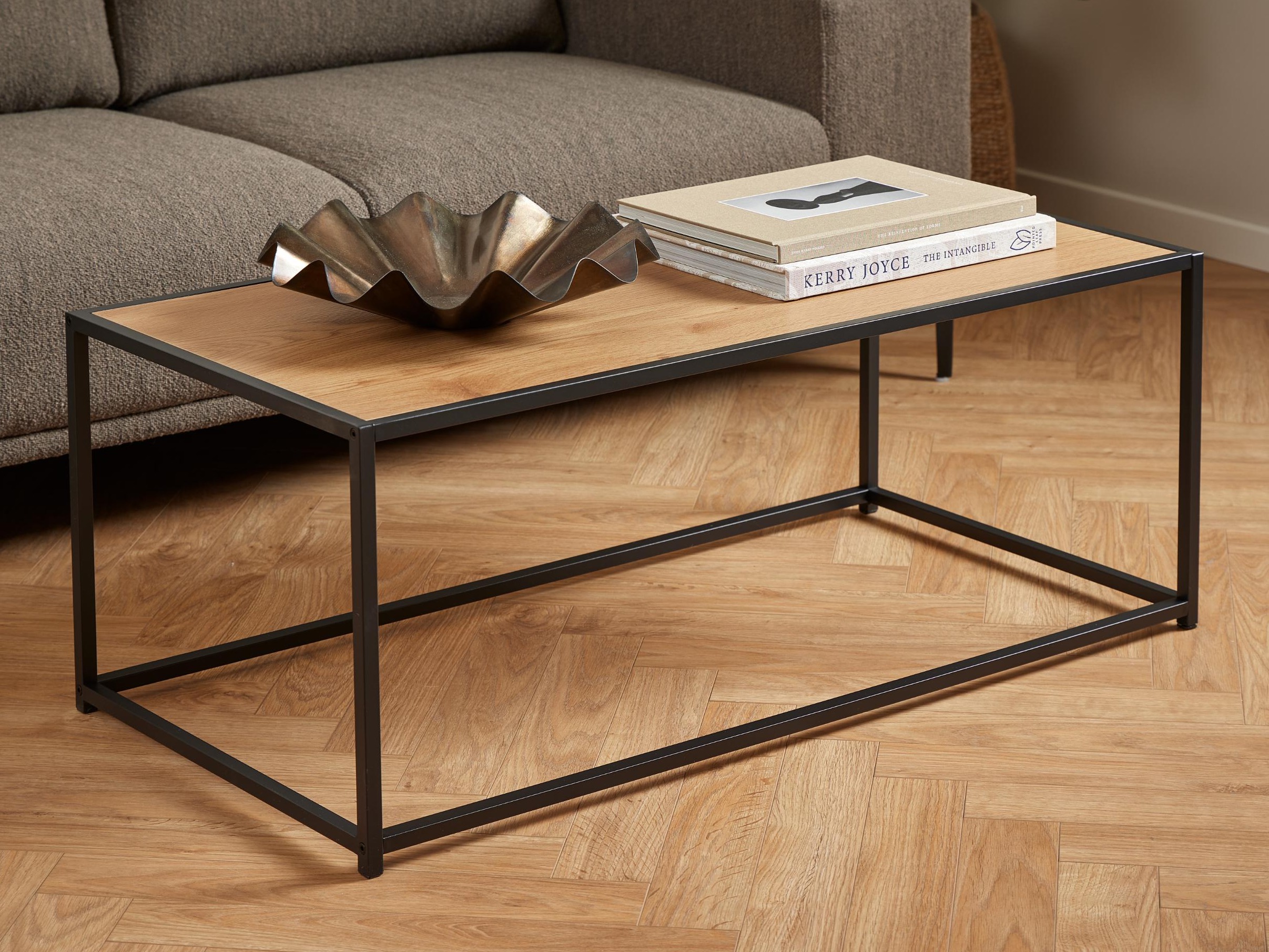 Măsuță de cafea Norsica Sevferi 147 (Stejar natur + Negru)