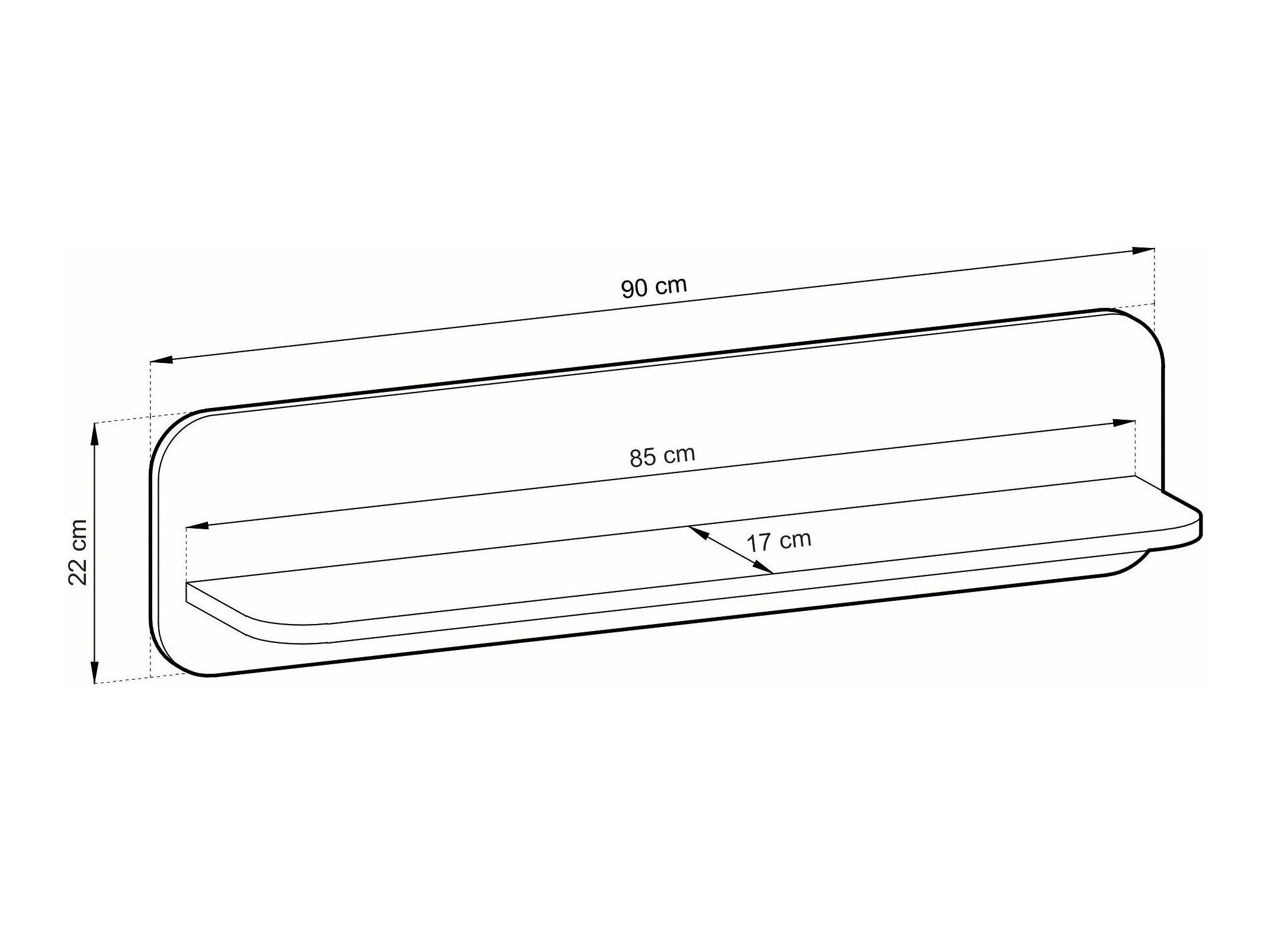 Raft de perete Vesdore 101