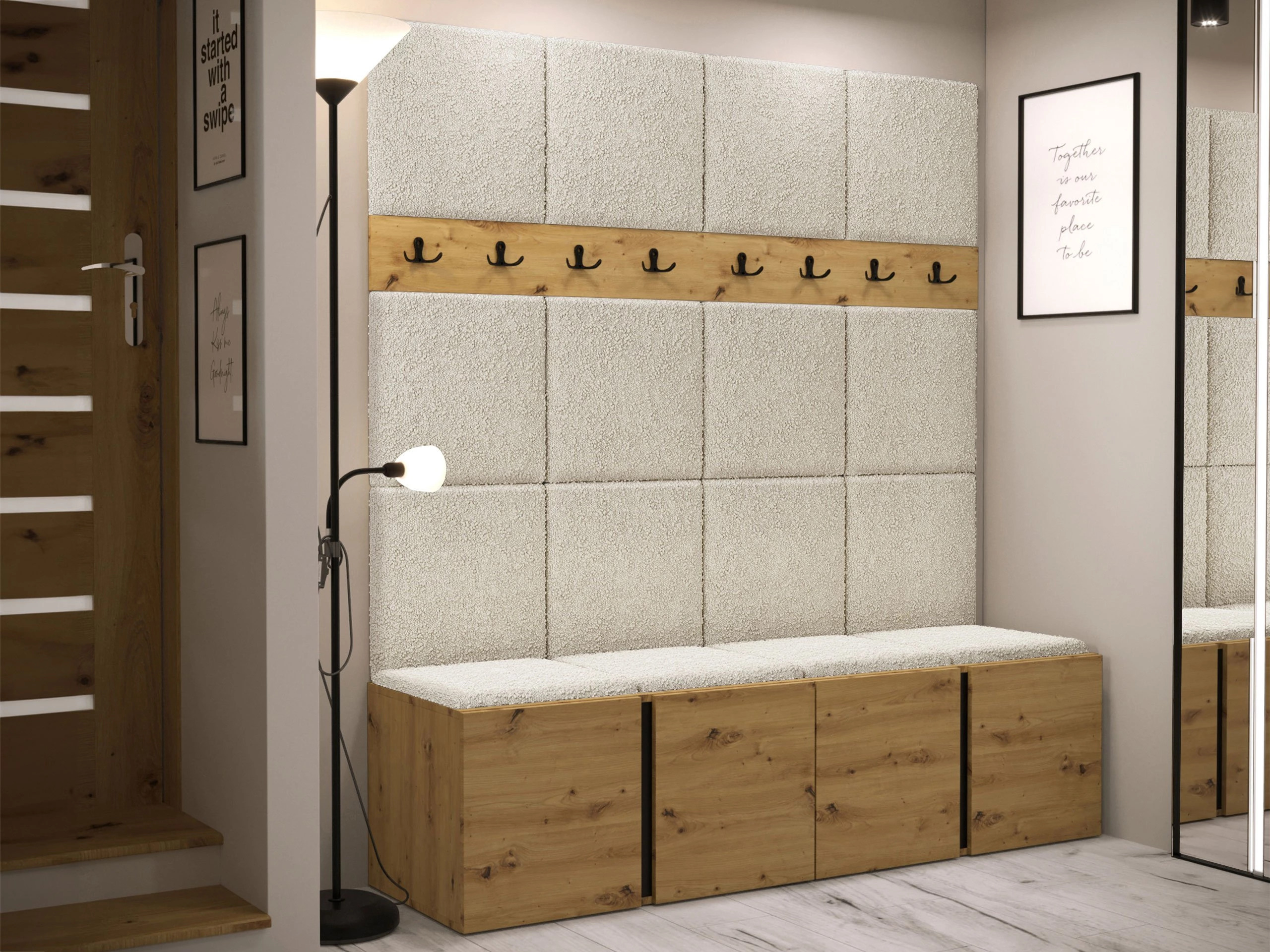 Set de hol Hartford 268 (Stejar artizan)