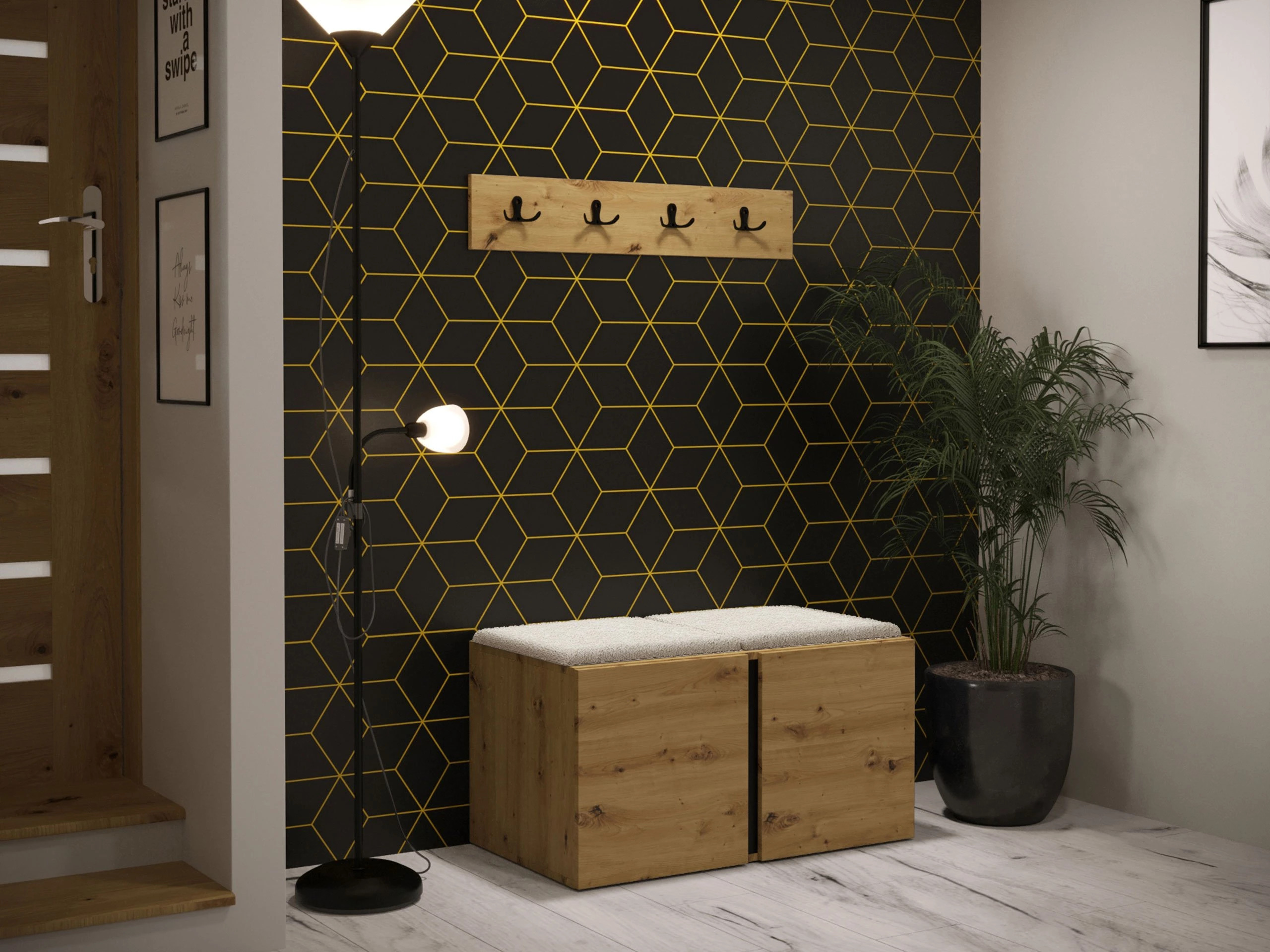 Set de hol Hartford 275 (Stejar artizan)