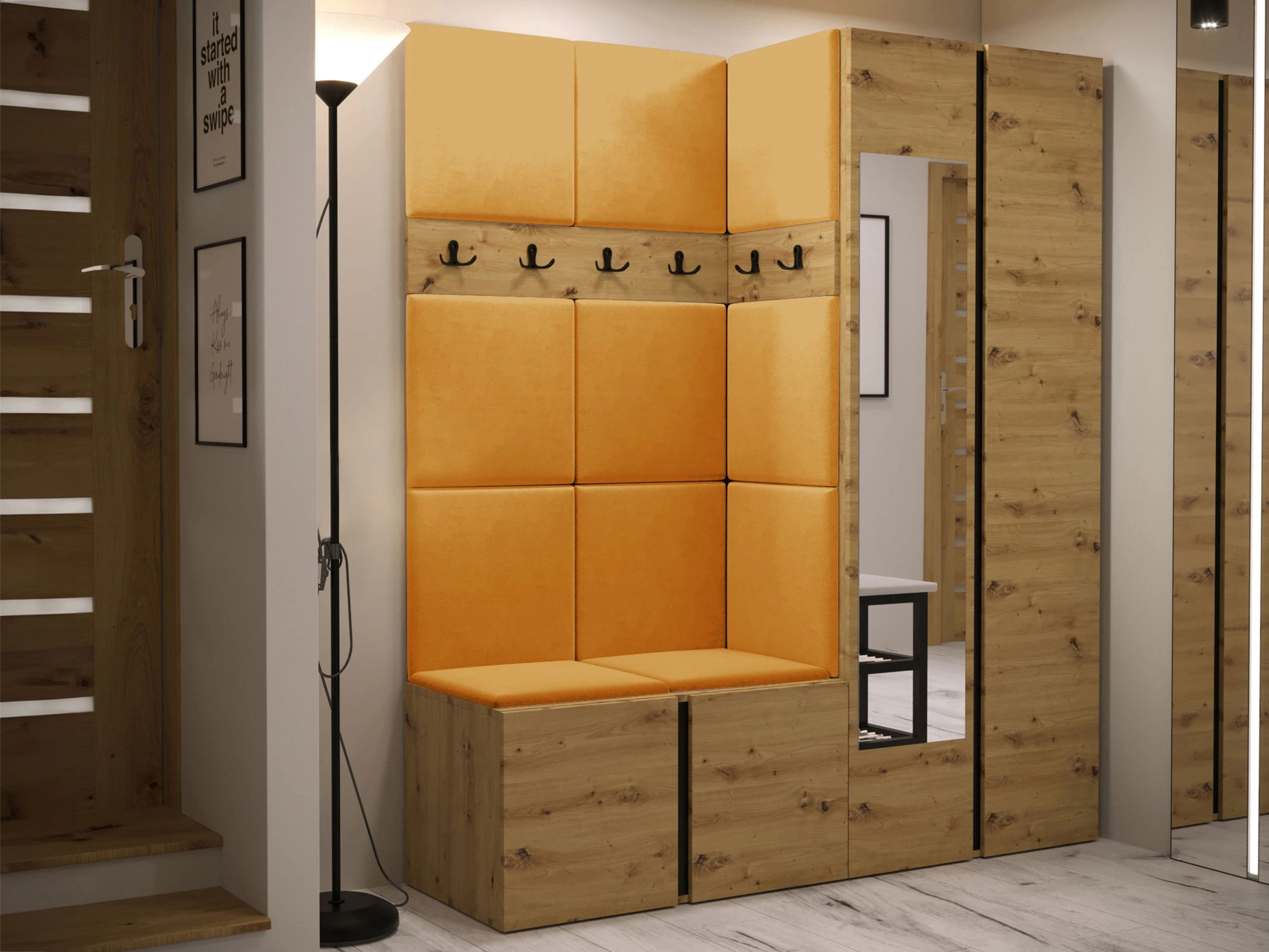 Set de hol Hartford 278 (Stejar artizan)