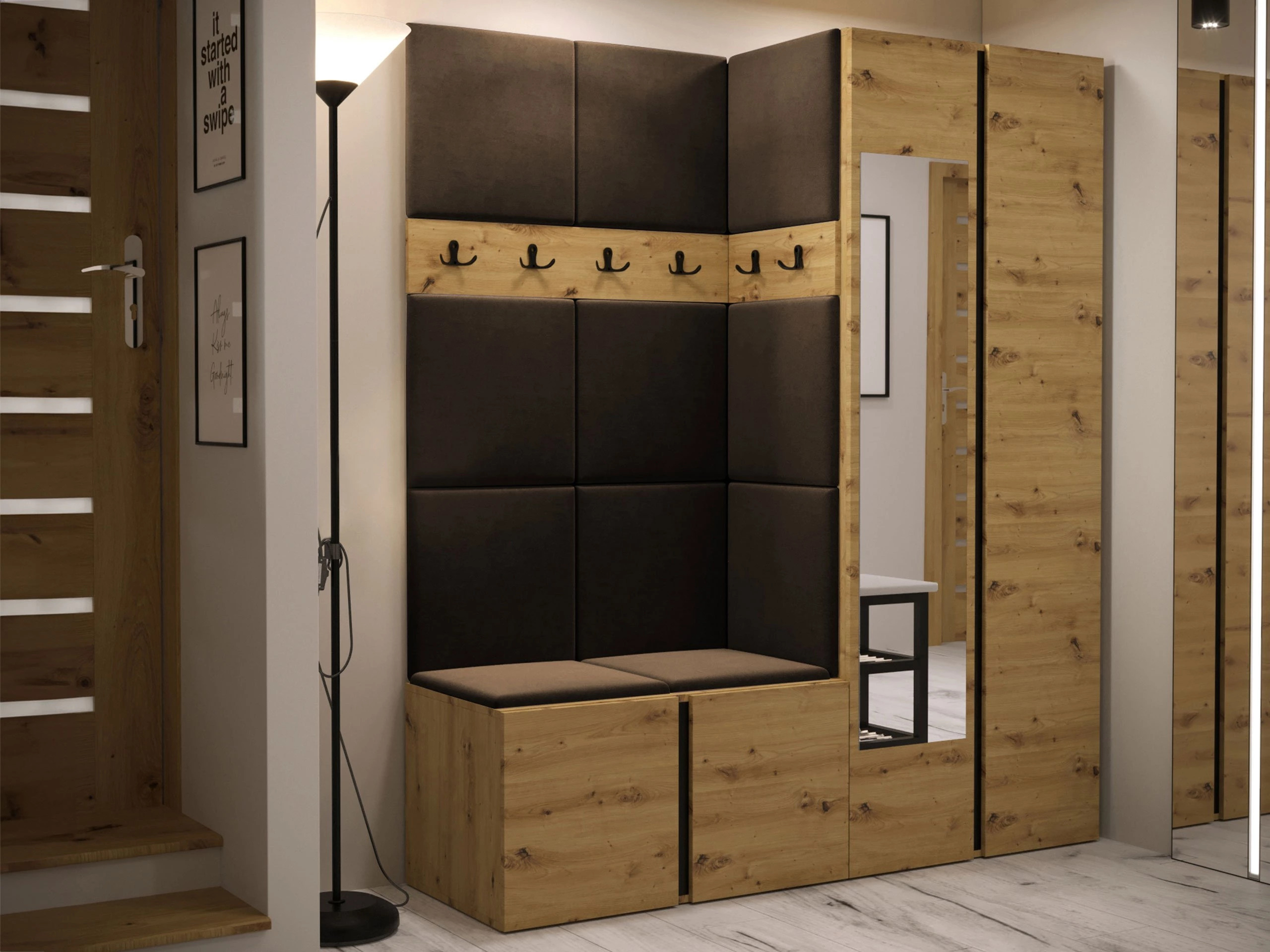 Set de hol Pinis X (Stejar artizan)