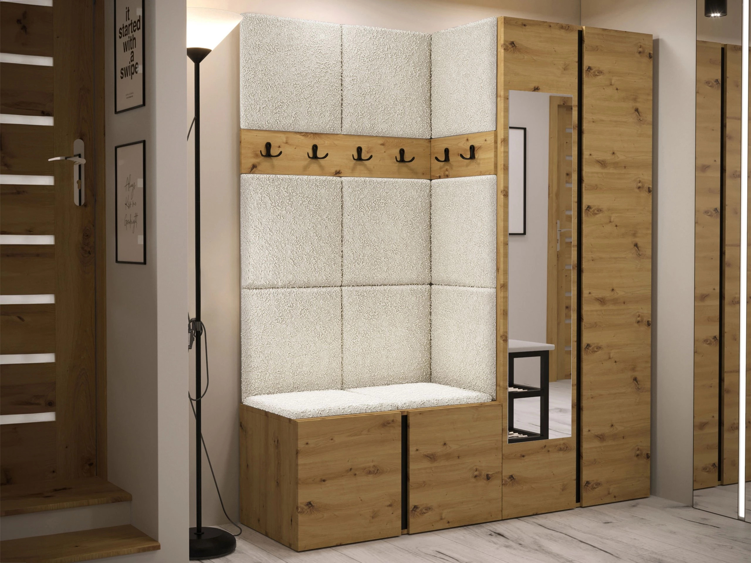 Set de hol Pinis X (Stejar artizan)