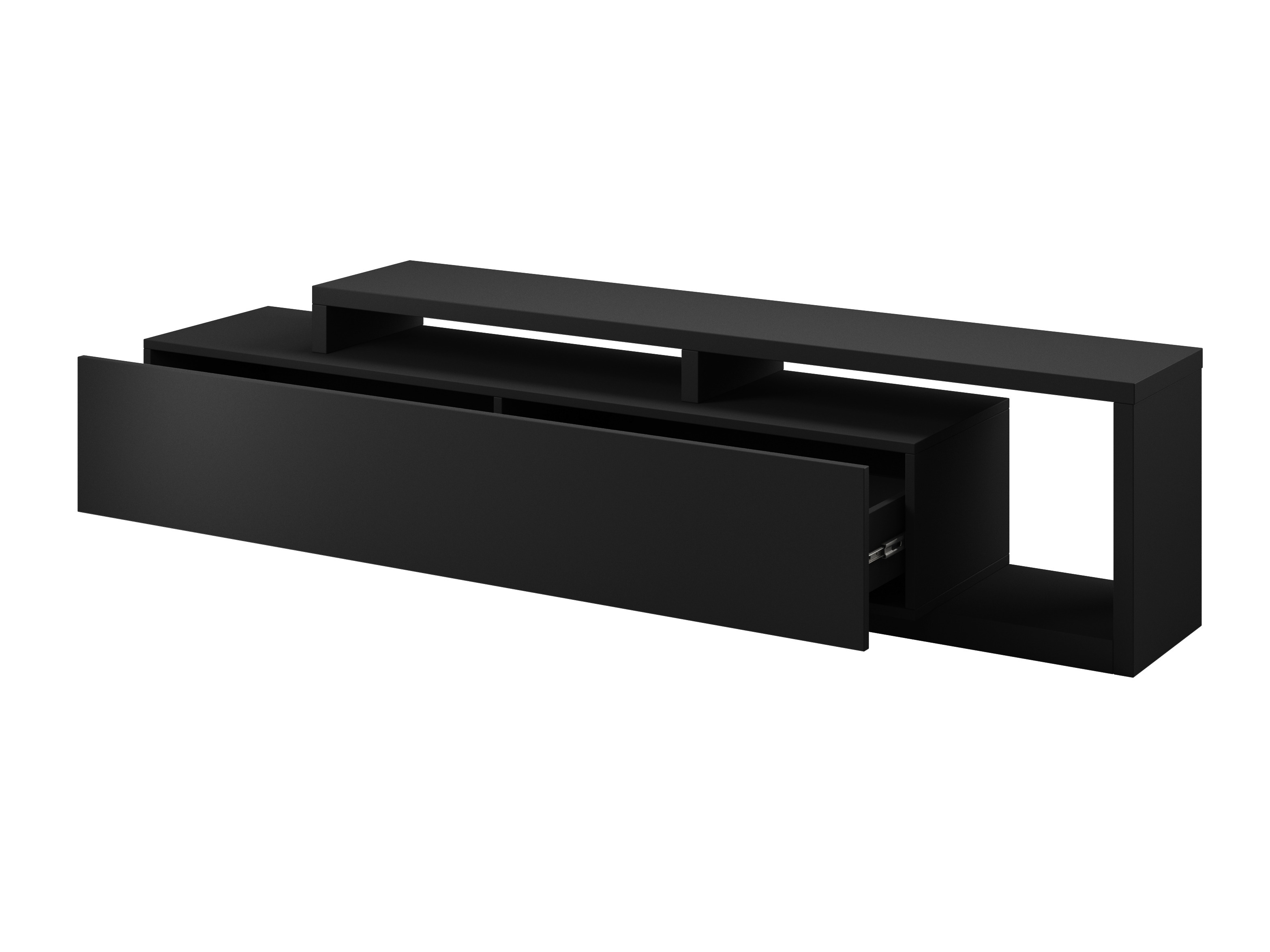Comodă TV Lutiva 103 (Negru mat)