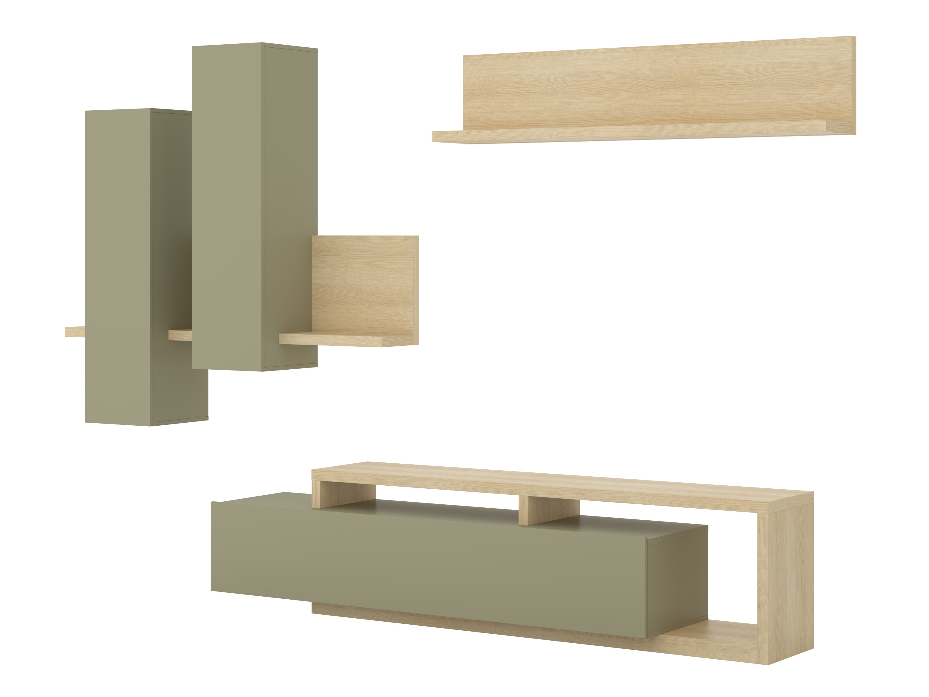 Set de living Lutiva 100 (Eucalipt + Stejar)