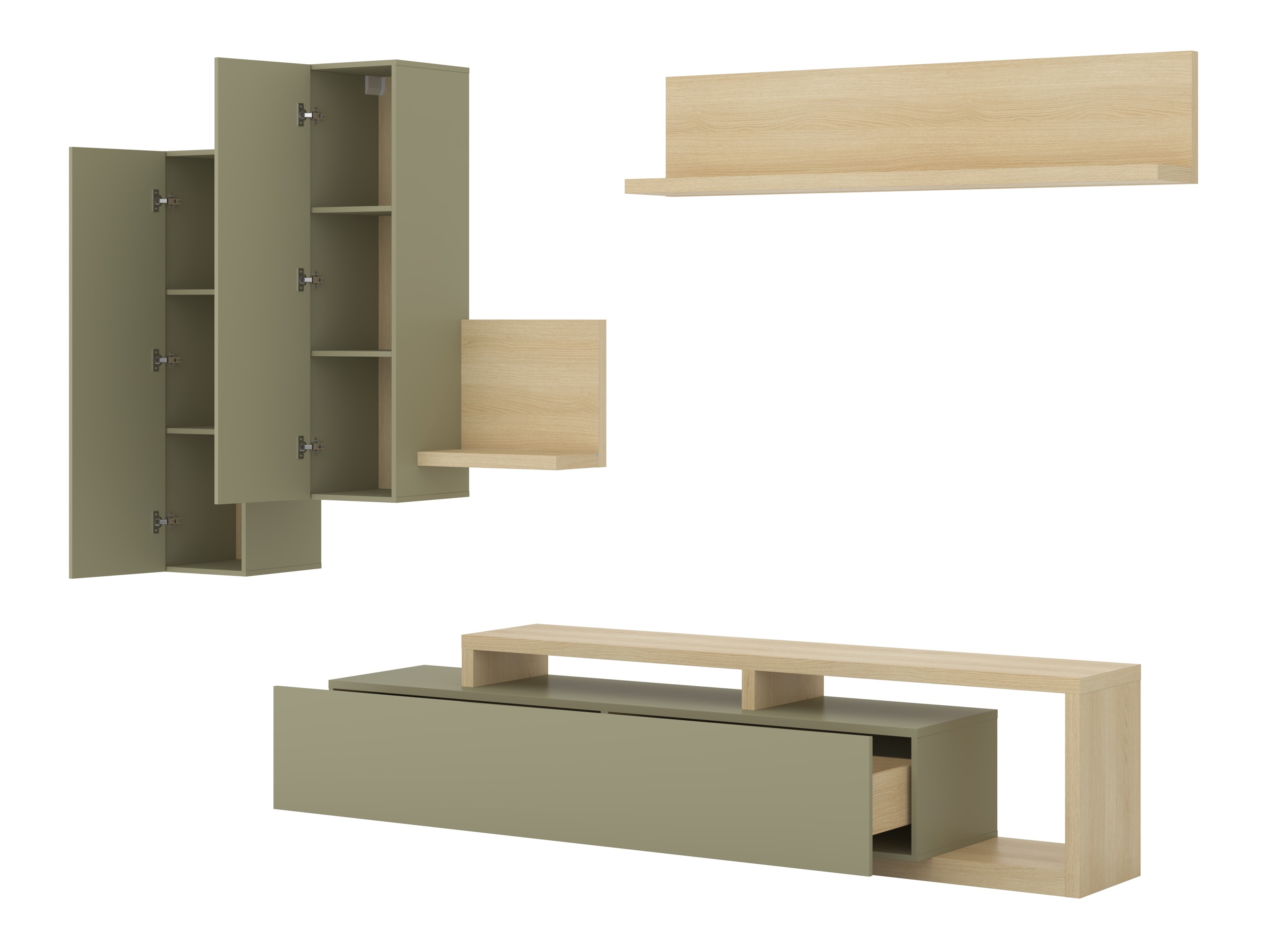 Set de living Lutiva 100 (Eucalipt + Stejar)