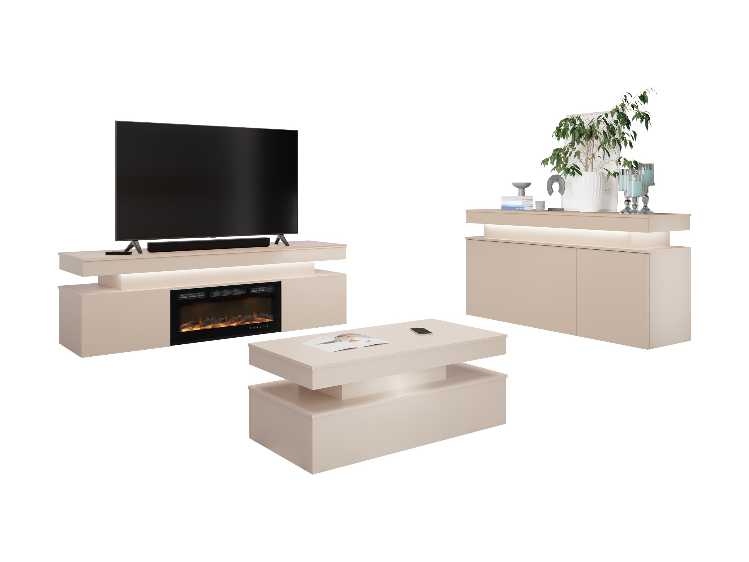 Set de living Monfero I (Maro deschis)