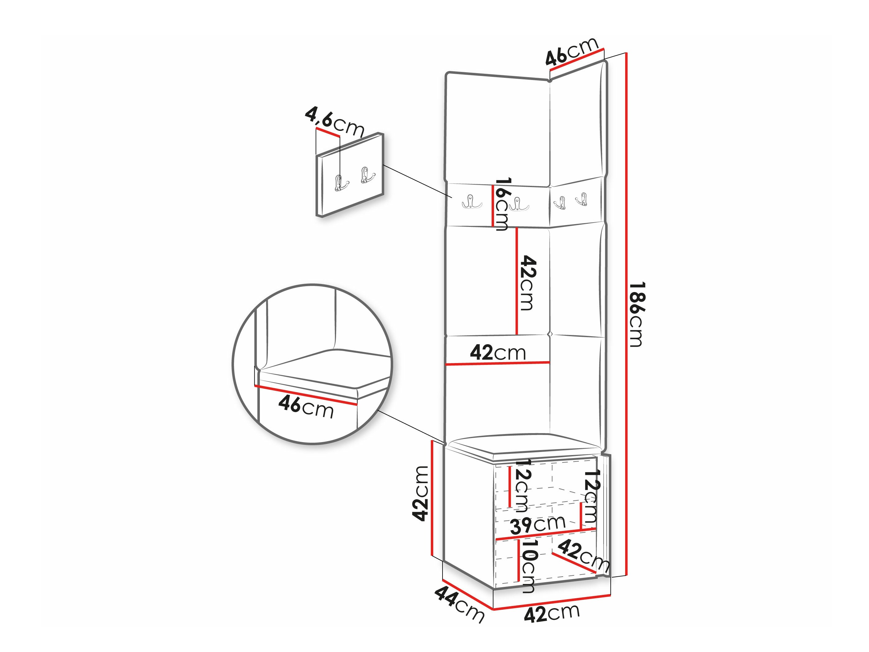 Set de hol Hartford 347 (Alb)
