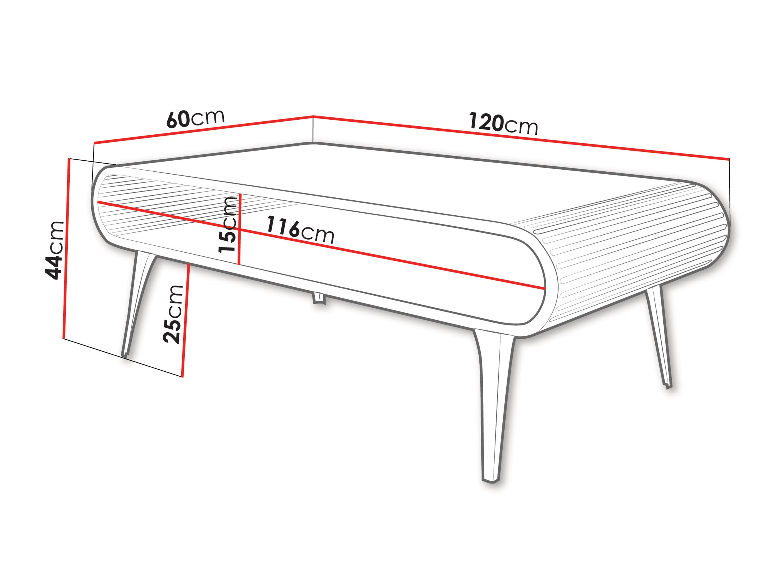 Măsuță de cafea Oswego 161 (Marmură neagră)