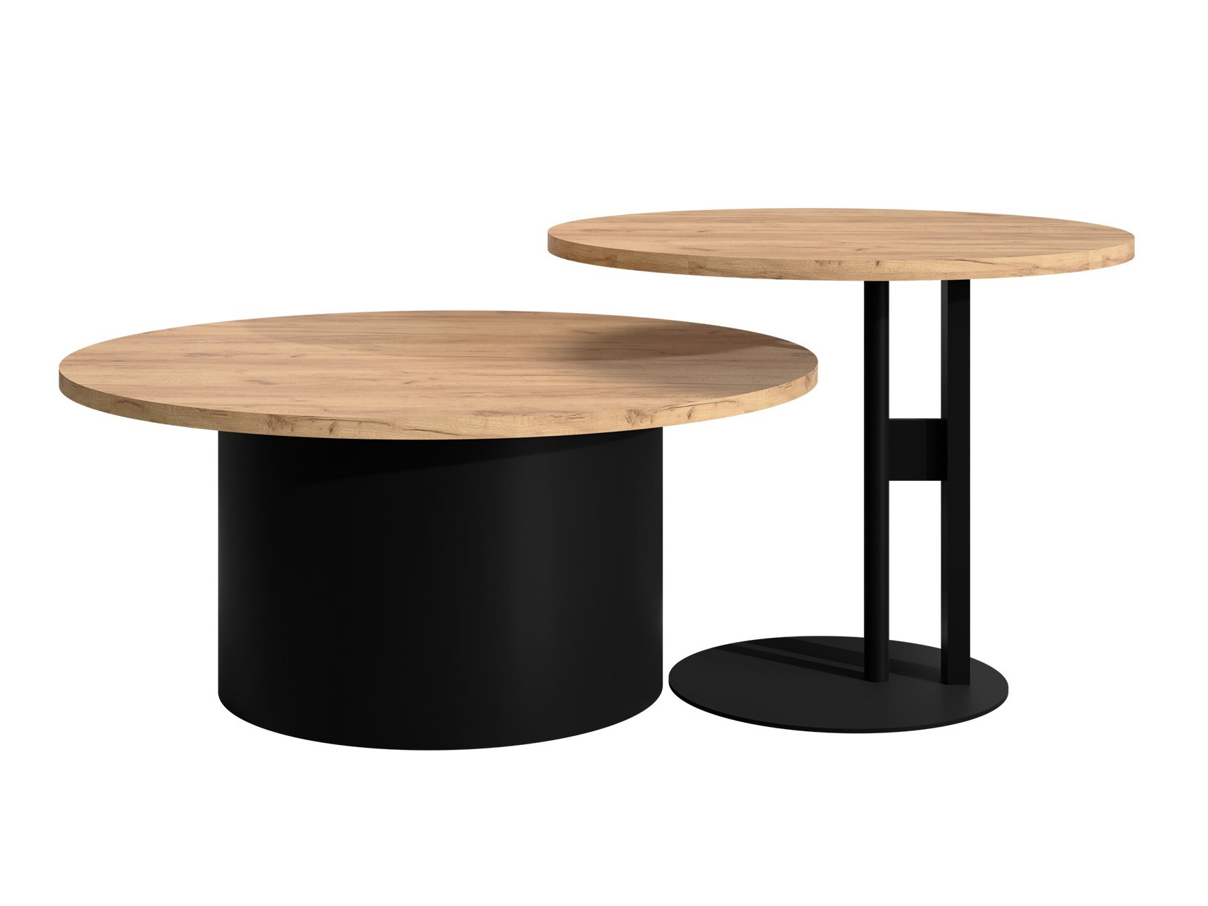 Set de măsuțe de cafea Oswego 159 (Stejar Craft auriu)