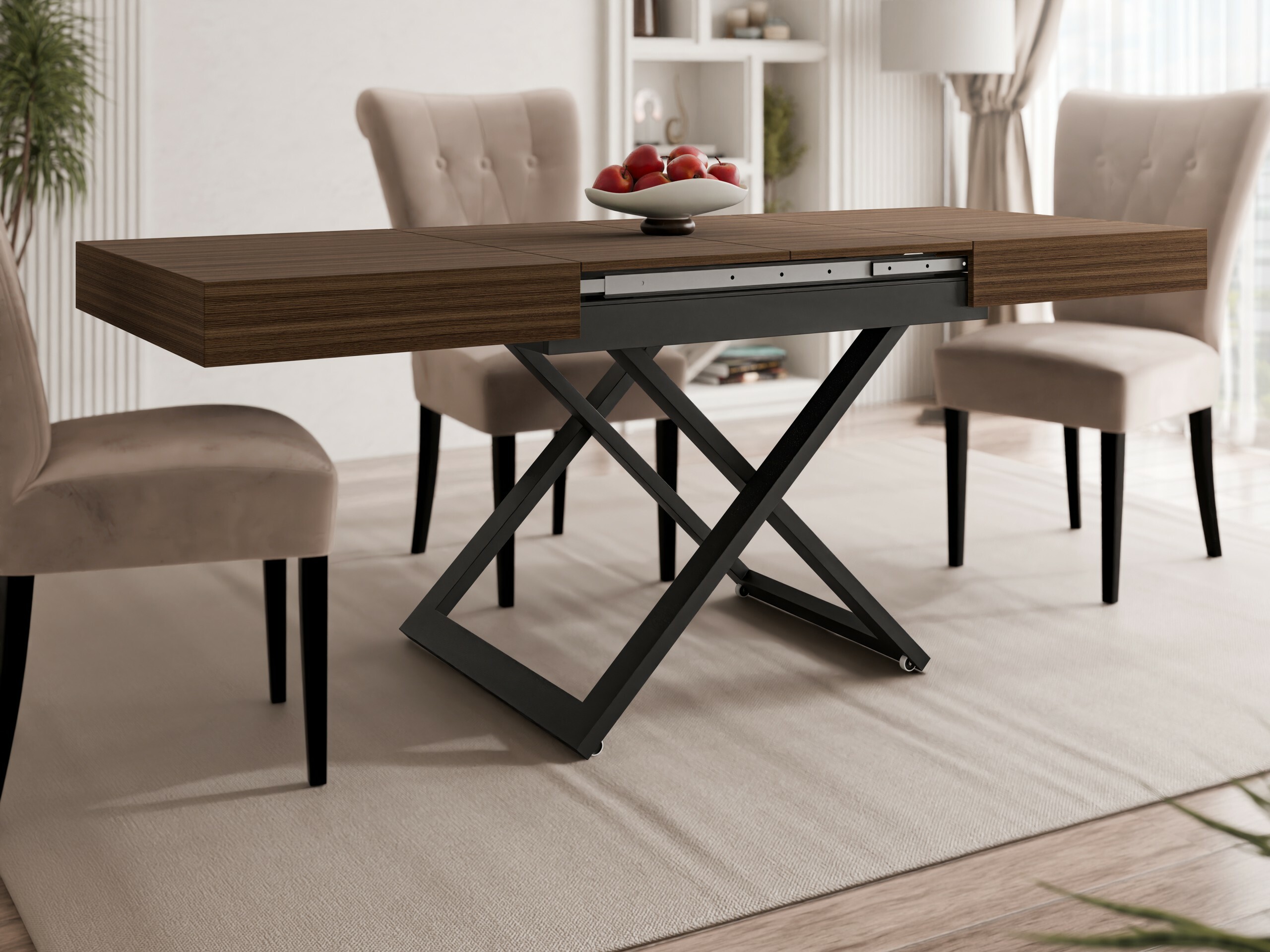 Masă de cafea rotativă Oswego 171 (Nuc)