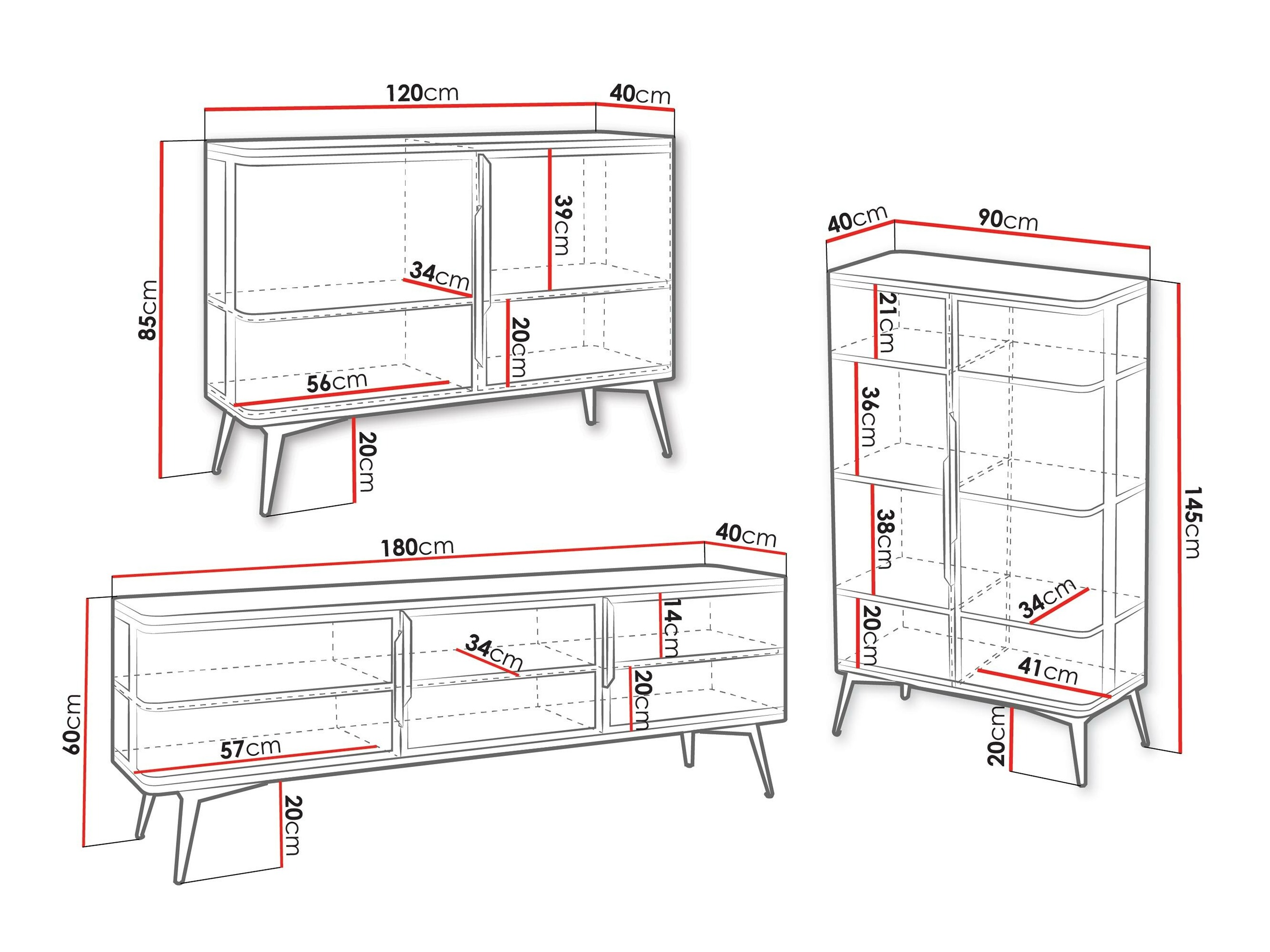 Set camera de zi Camfelo 104 (Negru)
