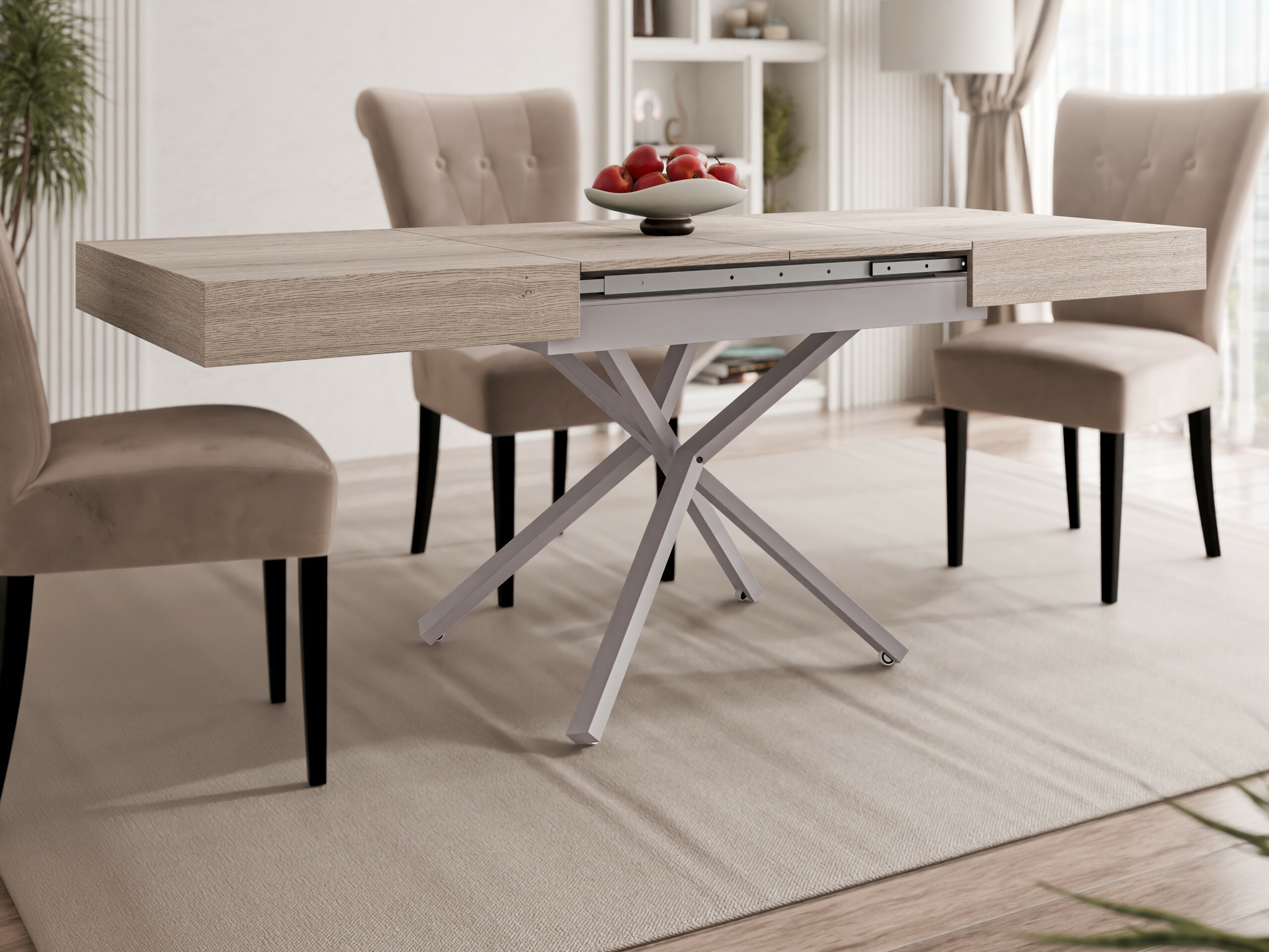 Măsuță de cafea extensibilă Oswego 177 (Stejar)