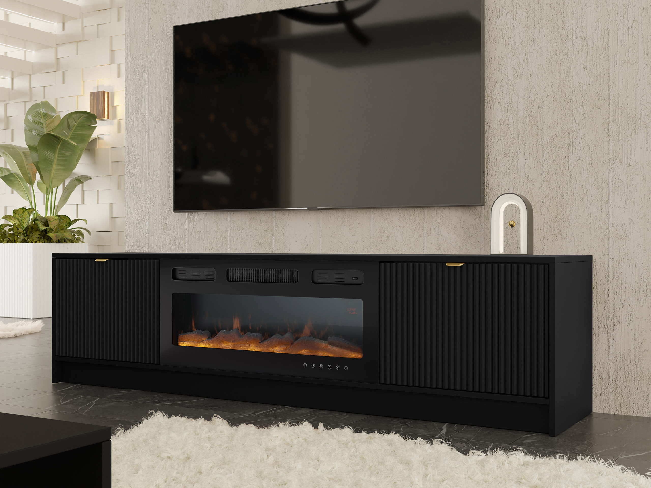 Comodă TV Comfivo Papilio II (Negru)
