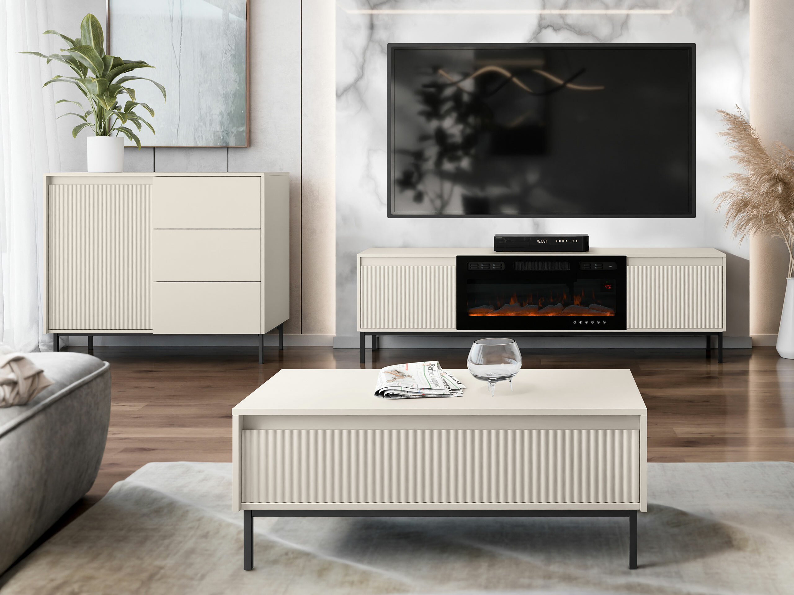 Set de living Comfivo Delruva IV (Cașmir)