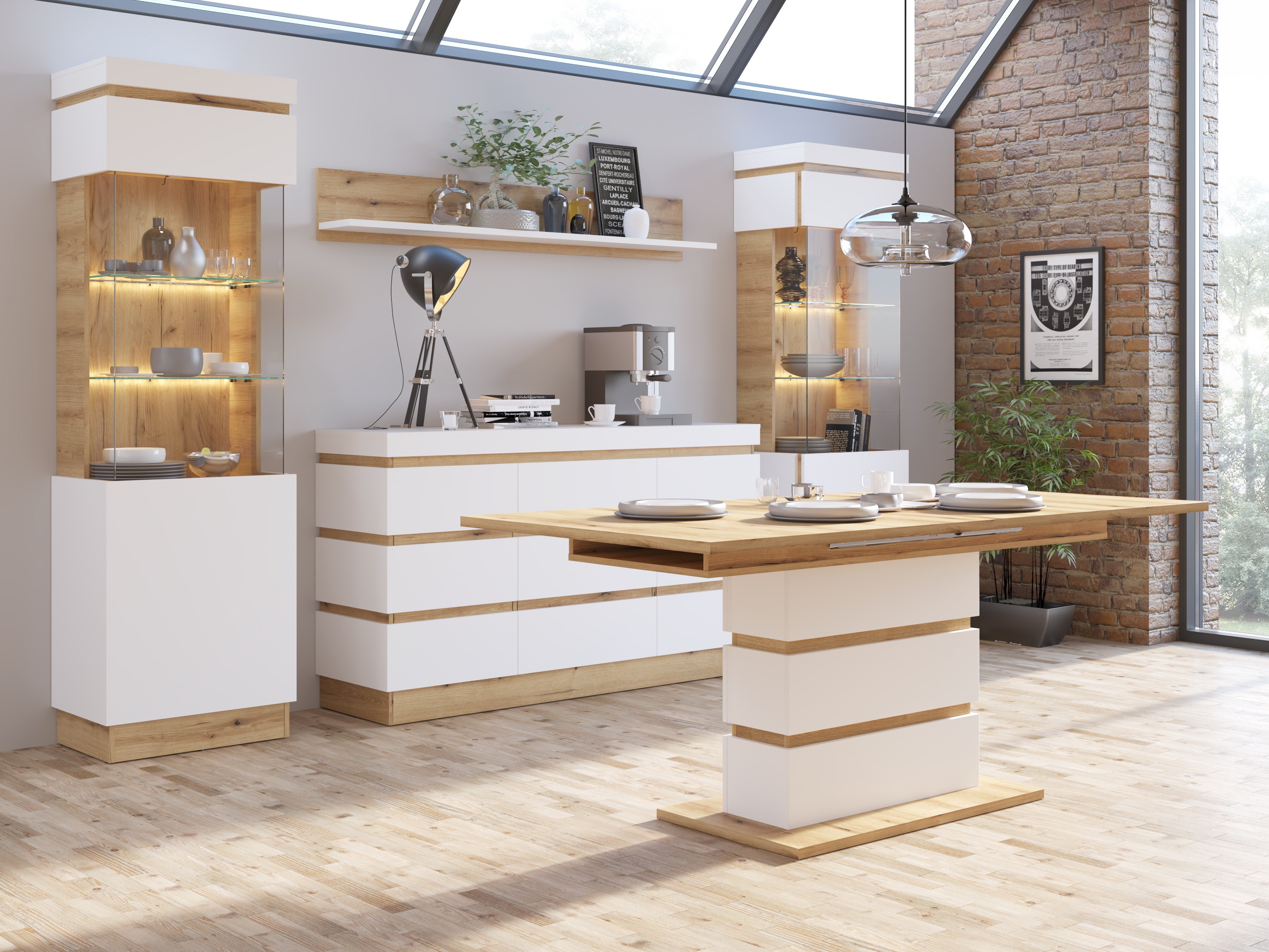 Măsuță de cafea extensibilă Numeri 113