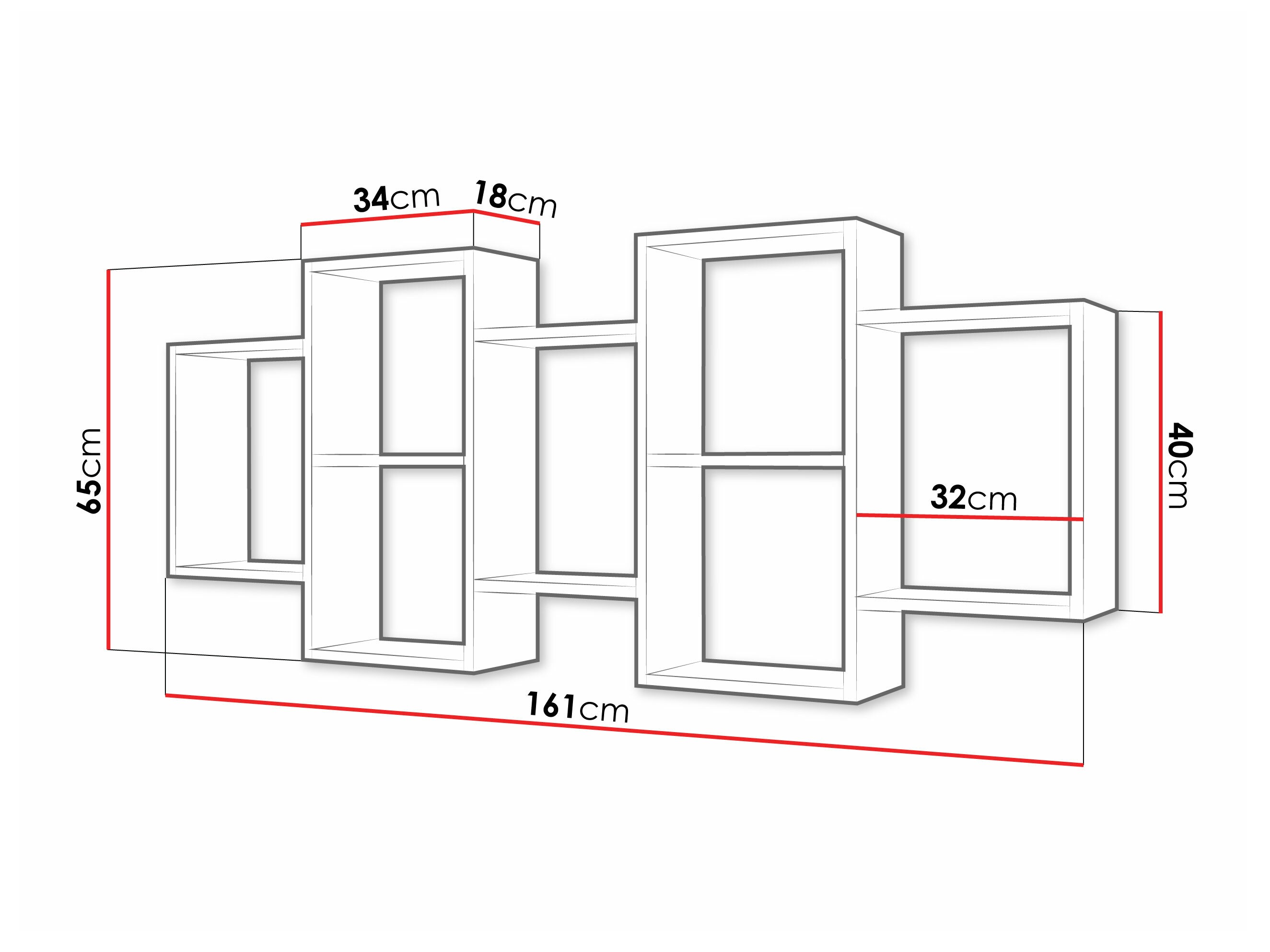 Raft de perete Sarasota 103 (Alb)